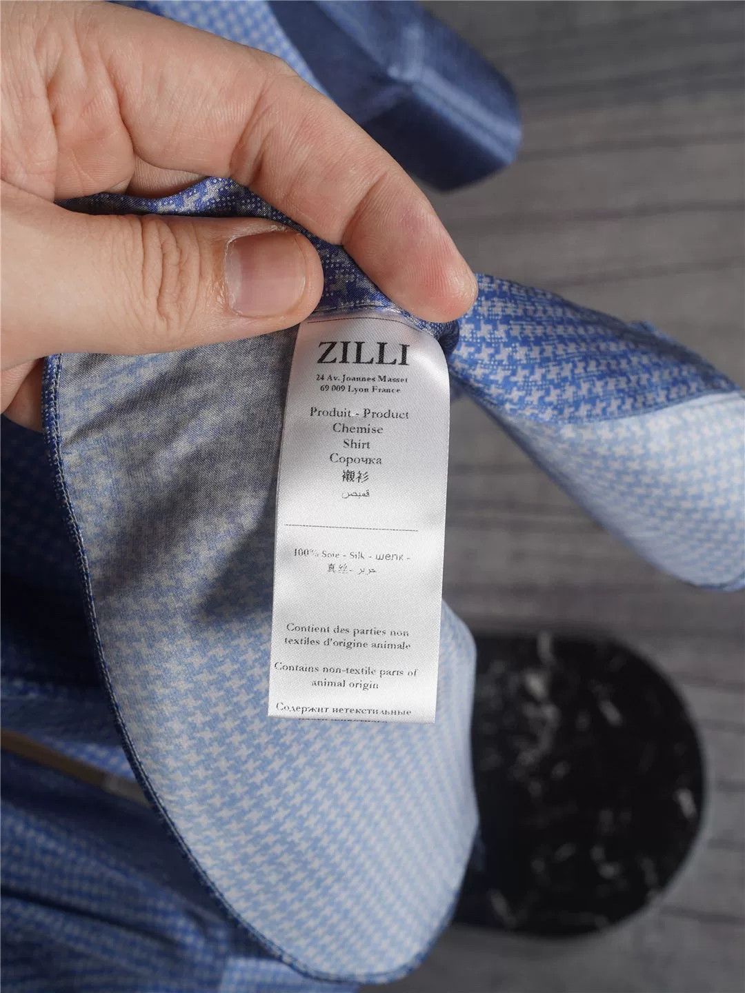 Zilli ZILLI Silk Shirt with Mother-of-Pearl Buttons Size US M / EU 48-50 / 2 - 8 Thumbnail