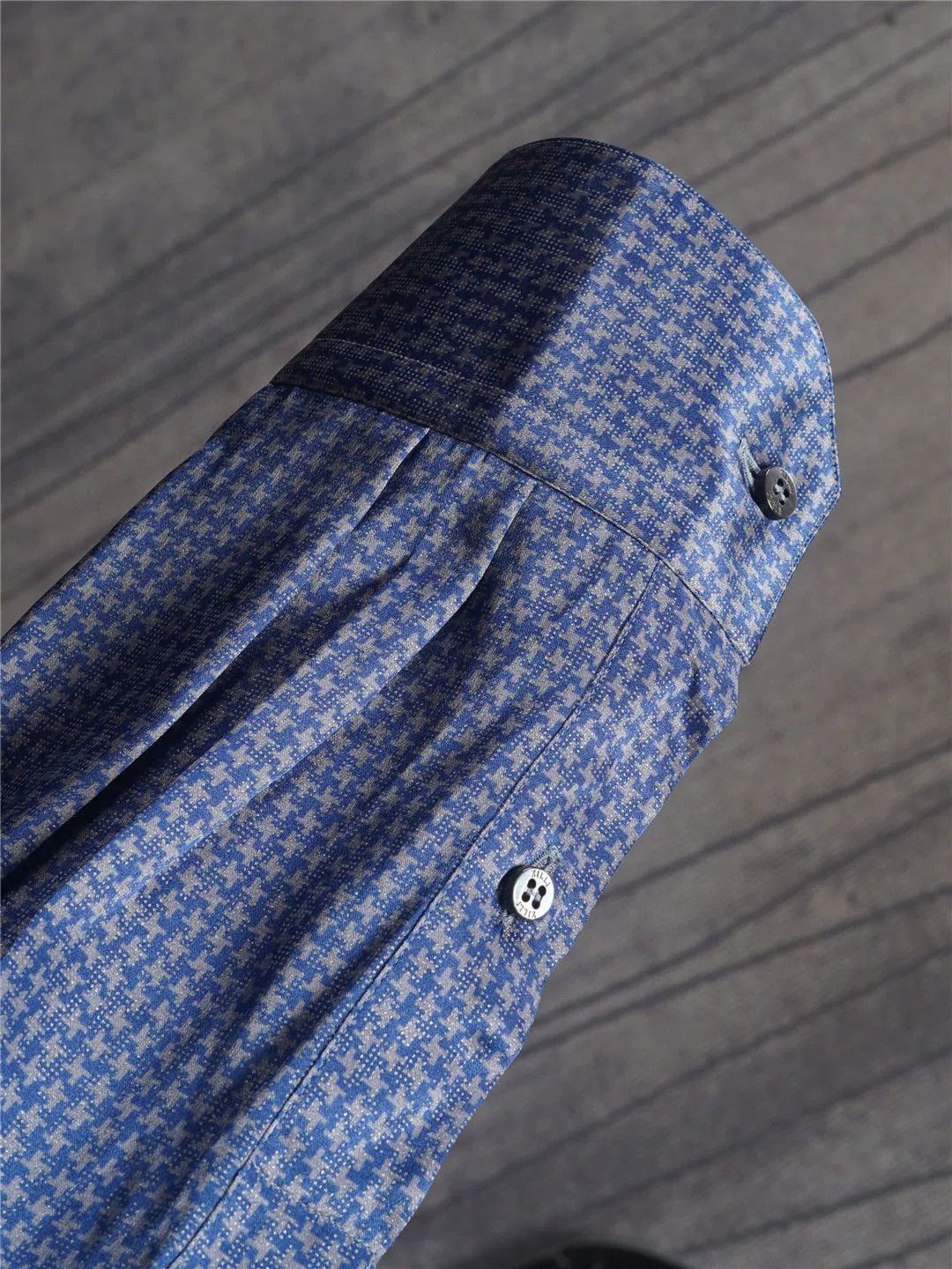 Zilli ZILLI Silk Shirt with Mother-of-Pearl Buttons Size US M / EU 48-50 / 2 - 6 Thumbnail