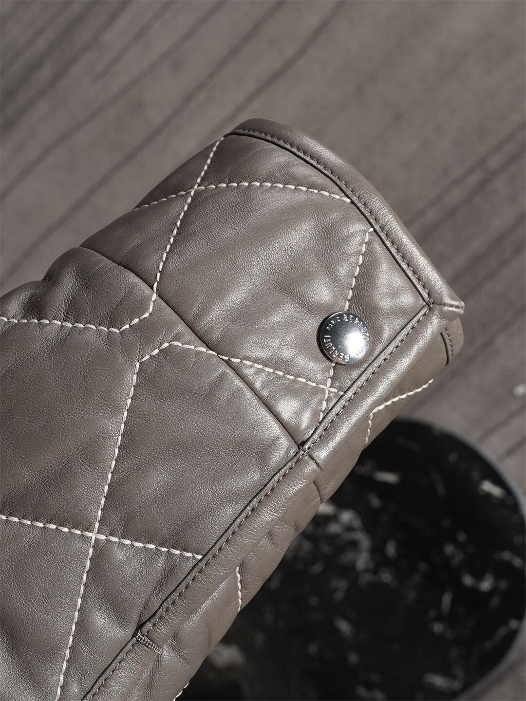 Berluti Berluti Gray Leather Jacket Size US M / EU 48-50 / 2 - 5 Thumbnail