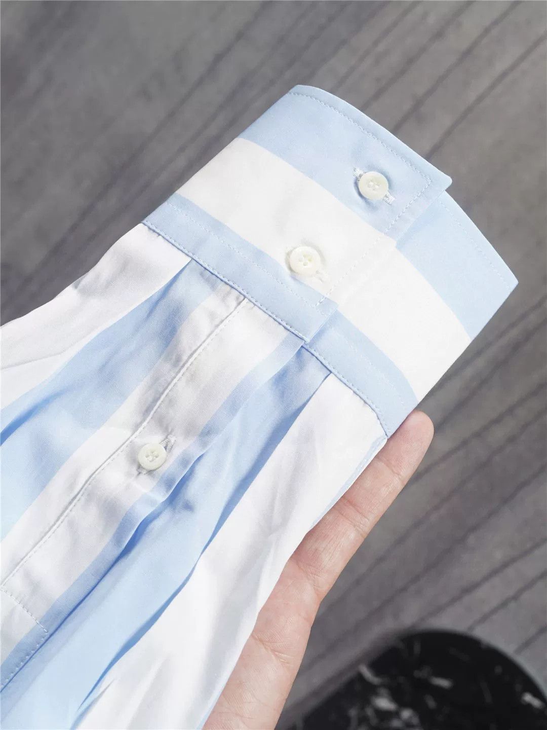 Brunello Cucinelli Brunello Cucinelli Striped Dress Shirt Size US XS / EU 42 / 0 - 7 Thumbnail