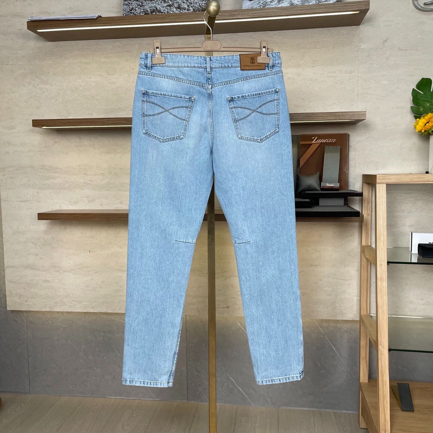 Brunello Cucinelli Brunello Cucinelli Light Blue Jeans Size US 30 / EU 46 - 2 Thumbnail