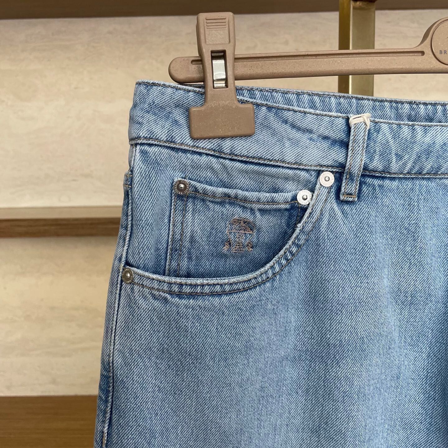 Brunello Cucinelli Brunello Cucinelli Light Blue Jeans Size US 30 / EU 46 - 5 Thumbnail