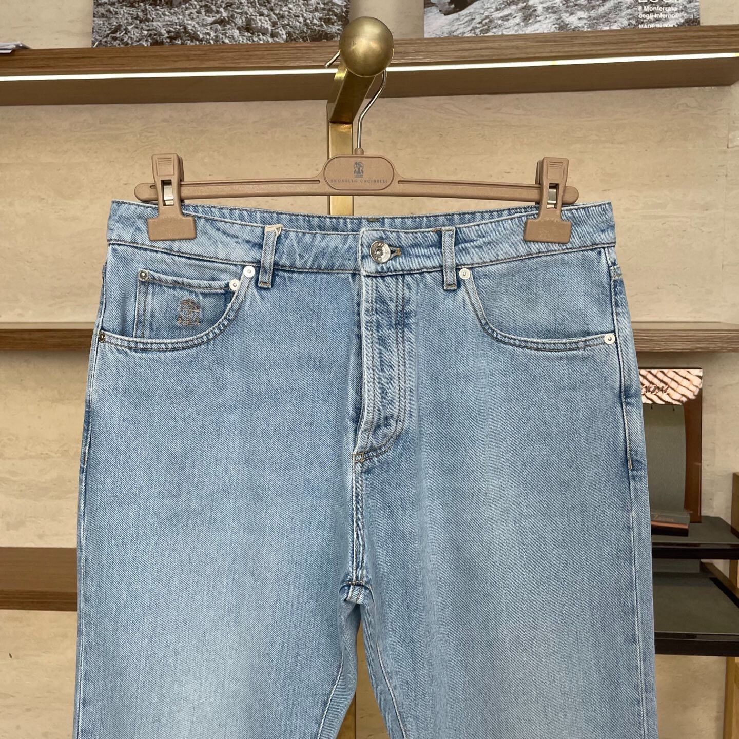Brunello Cucinelli Brunello Cucinelli Light Blue Jeans Size US 30 / EU 46 - 3 Thumbnail
