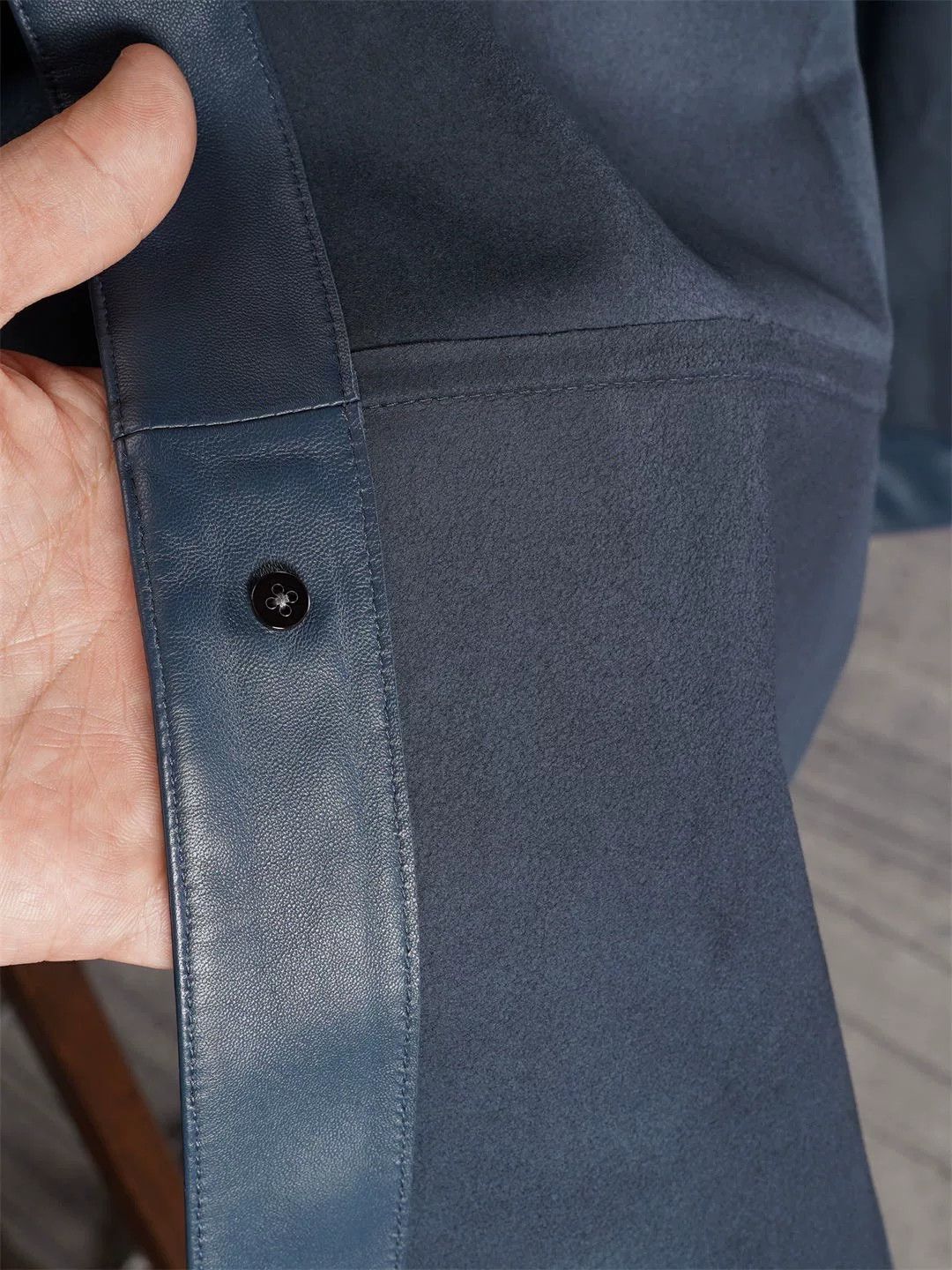 Hermes Hermes Men's Midnight Blue Leather Jacket Size US M / EU 48-50 / 2 - 6 Thumbnail
