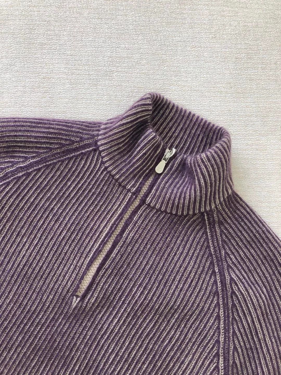 Brunello Cucinelli Brunello Cucinelli Purple Cashmere Sweater Size US M / EU 48-50 / 2 - 5 Thumbnail