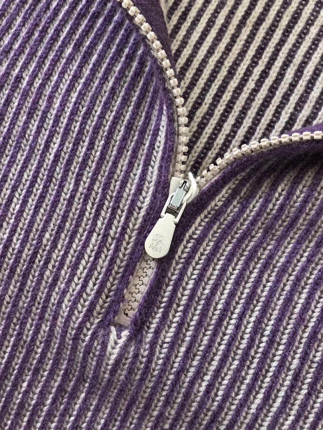 Brunello Cucinelli Brunello Cucinelli Purple Cashmere Sweater Size US M / EU 48-50 / 2 - 7 Thumbnail