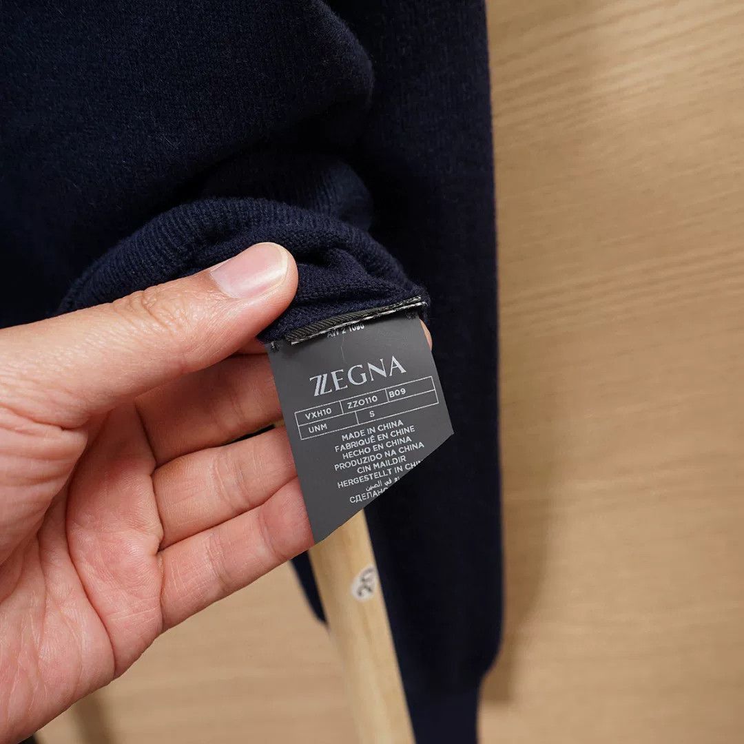 Z Zegna ZEGNA Cashmere Knit Sweater for Sale Size US S / EU 44-46 / 1 - 8 Thumbnail