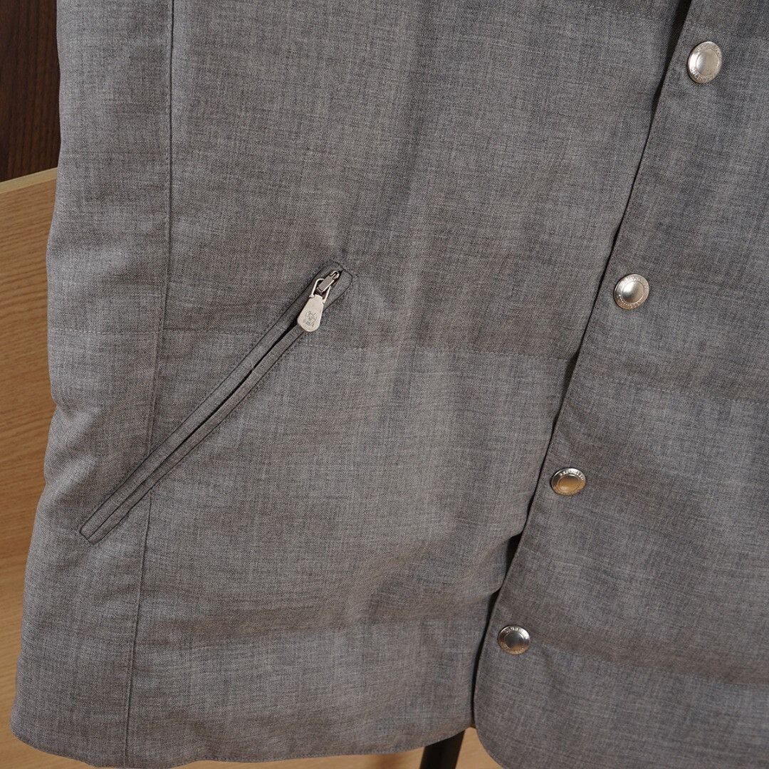 Brunello Cucinelli Brunello Cucinelli Down Vest with Hood Size US M / EU 48-50 / 2 - 7 Thumbnail