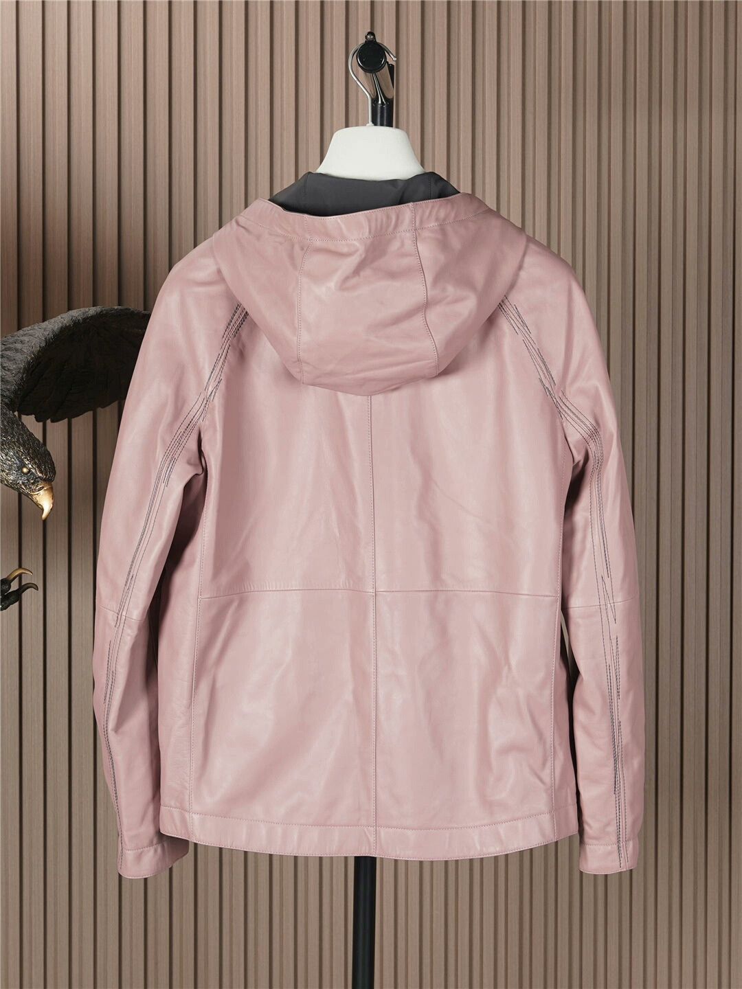 Hermes Hermes Reversible Hooded Leather Jacket Size US M / EU 48-50 / 2 - 2 Thumbnail
