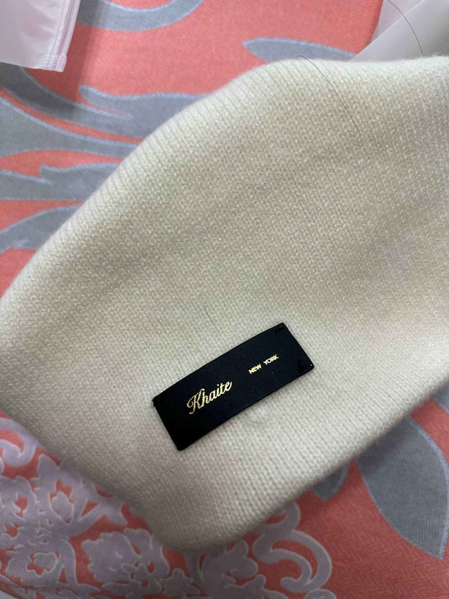 KHAITE Khaite Cream Knit Beanie Hat Size ONE SIZE - 4 Thumbnail