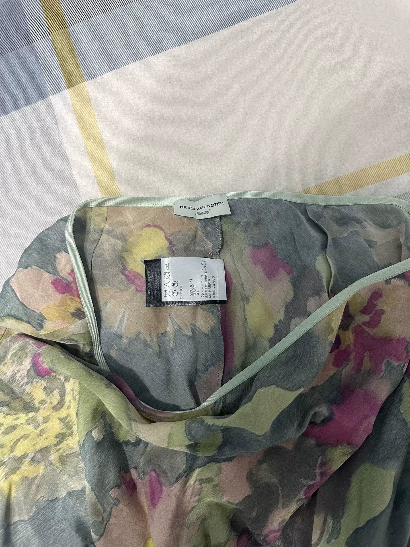 Dries Van Noten Floral Print Midi Skirt