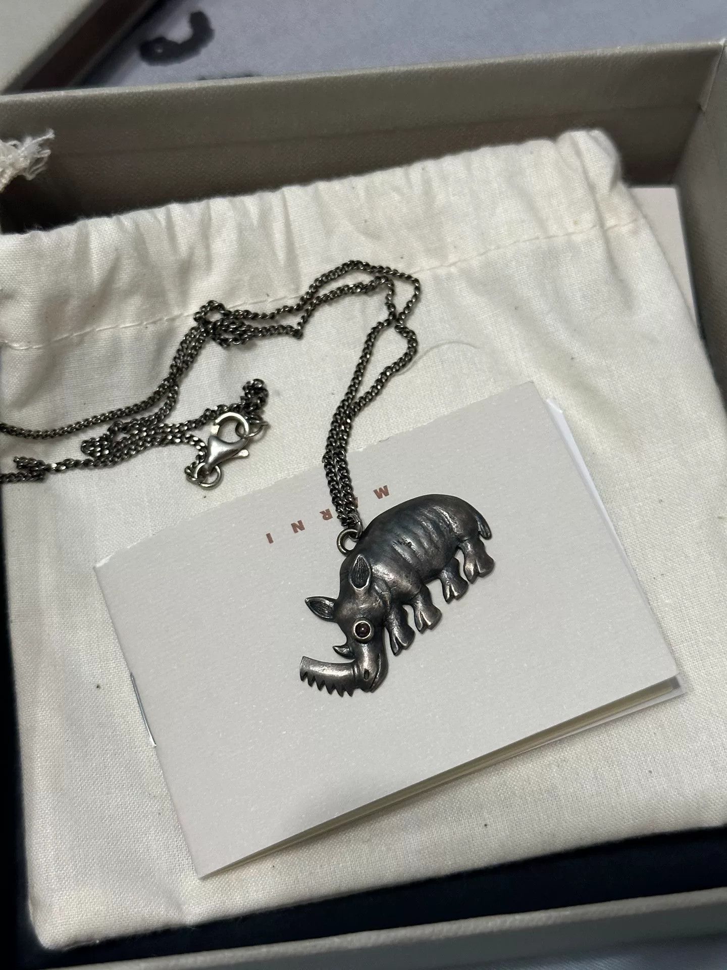 Marni Marni Rhinoceros Necklace for Unisex Size ONE SIZE - 4 Thumbnail