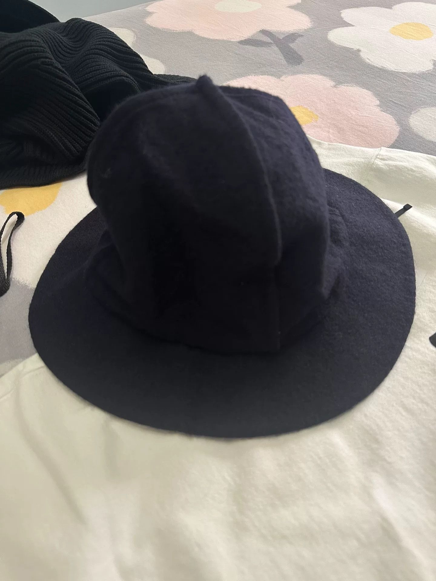 Y's Y's Yamamoto Wool Hat in Dark Blue Size ONE SIZE - 4 Thumbnail