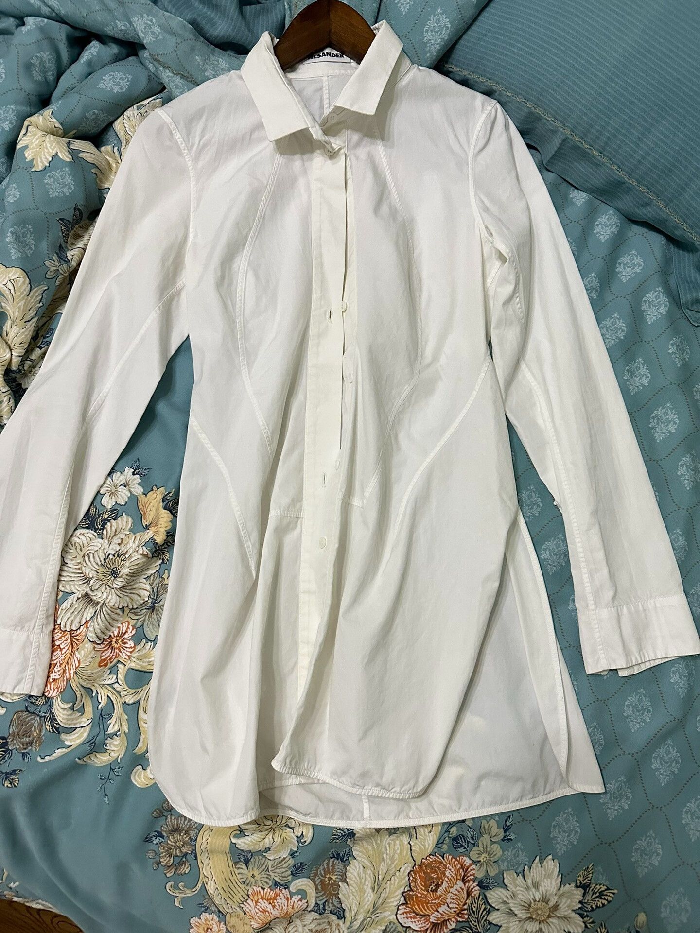 Jil Sander Jil Sander Long Shirt for Slim Fit Size S / US 4 / IT 40 - 3 Thumbnail