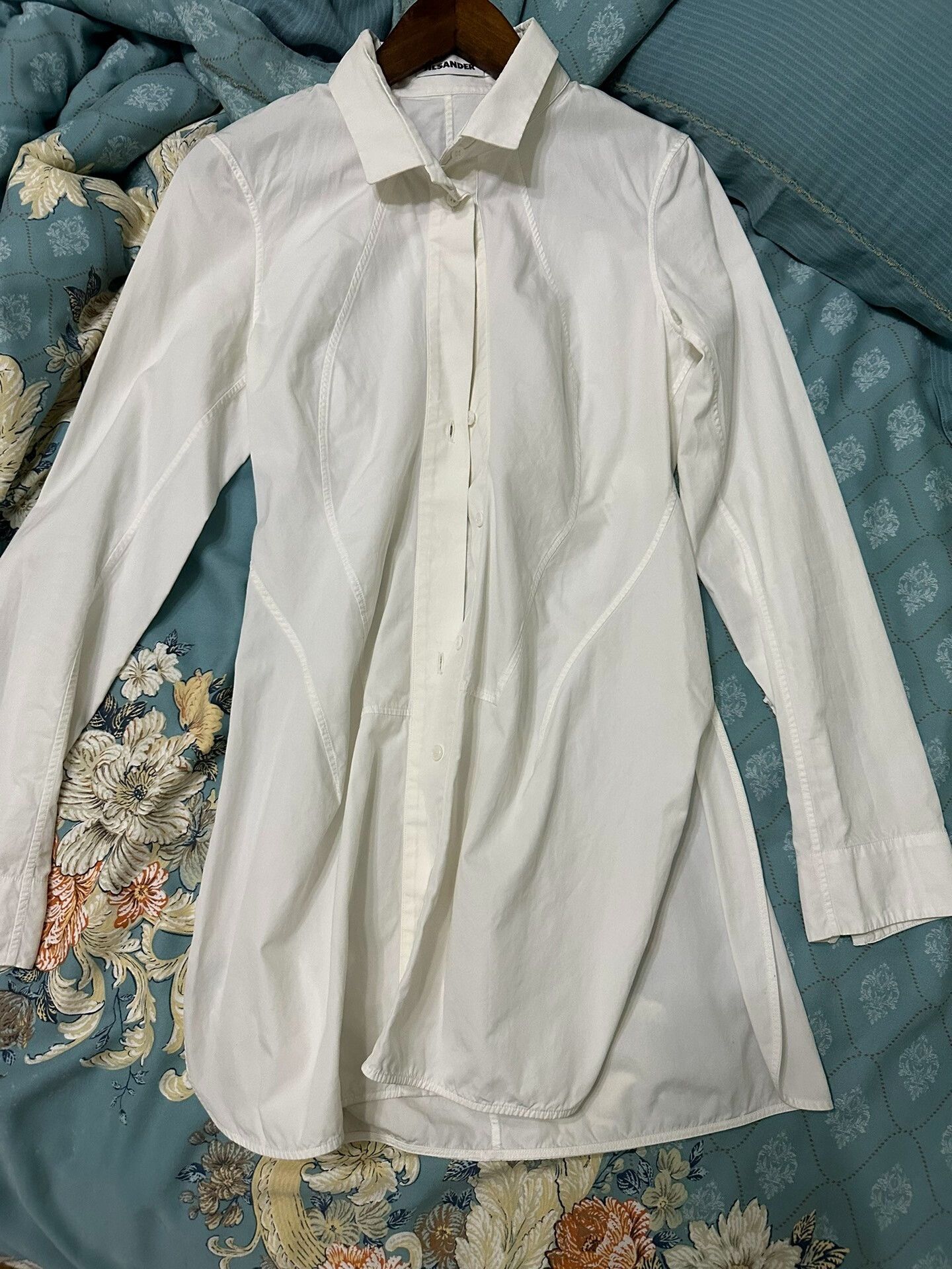 Jil Sander Jil Sander Long Shirt for Slim Fit Size S / US 4 / IT 40 - 2 Thumbnail