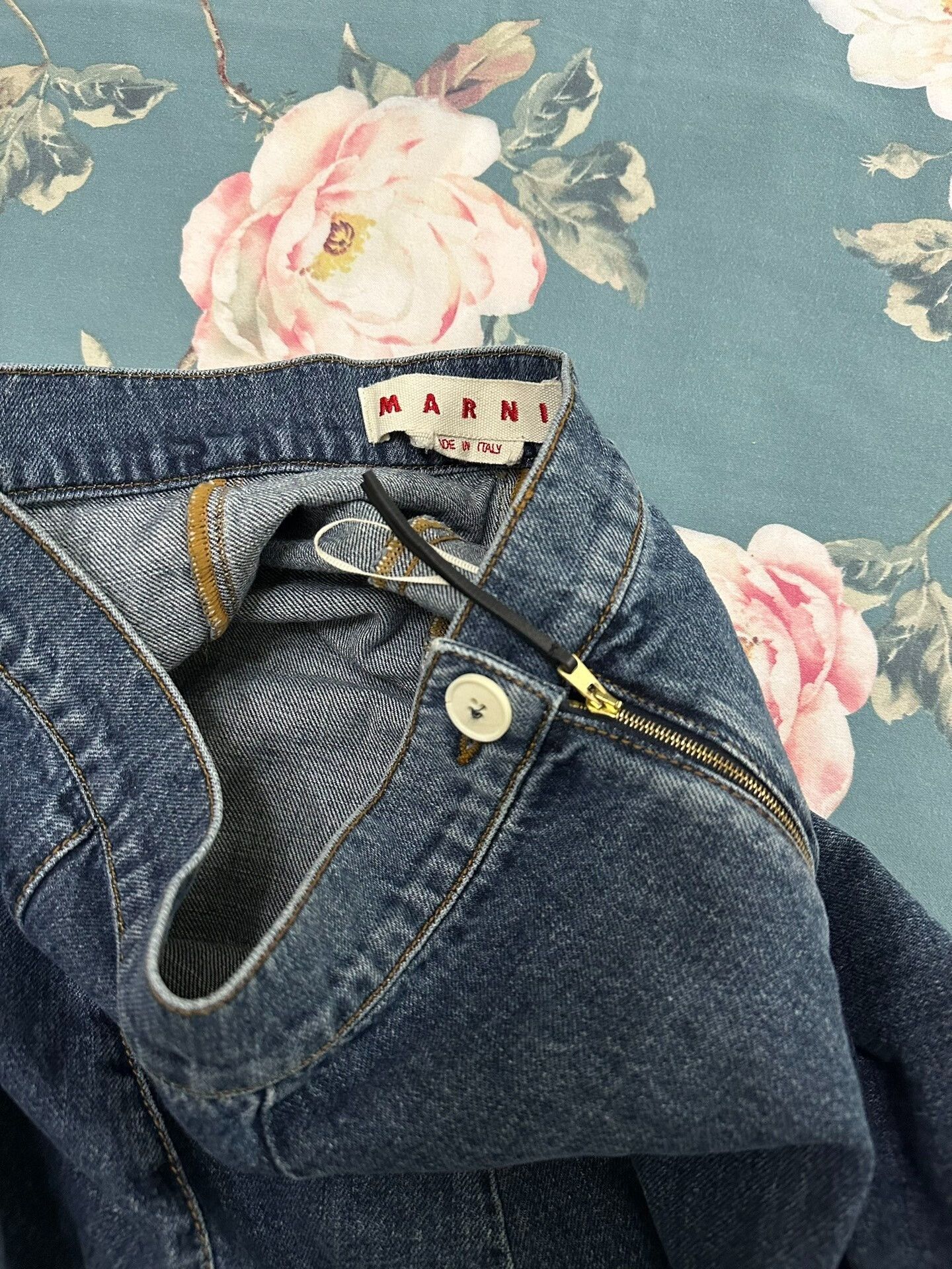 Marni Marni Irregular Hem Denim Skirt Size 26" / US 2 / IT 38 - 4 Thumbnail