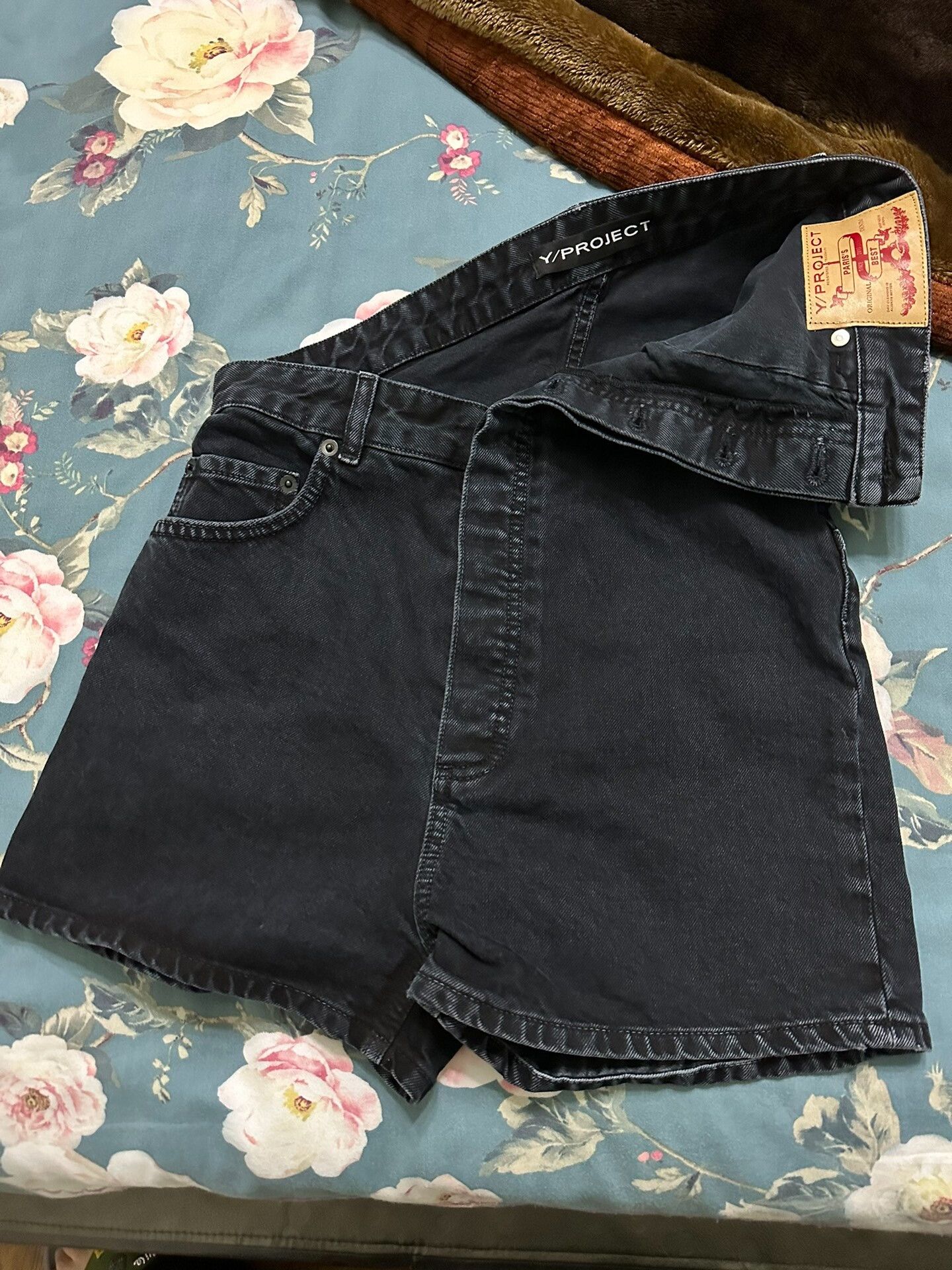 Y/Project Y/Project High-Waisted Denim Shorts Size 28" / US 6 / IT 42 - 3 Thumbnail