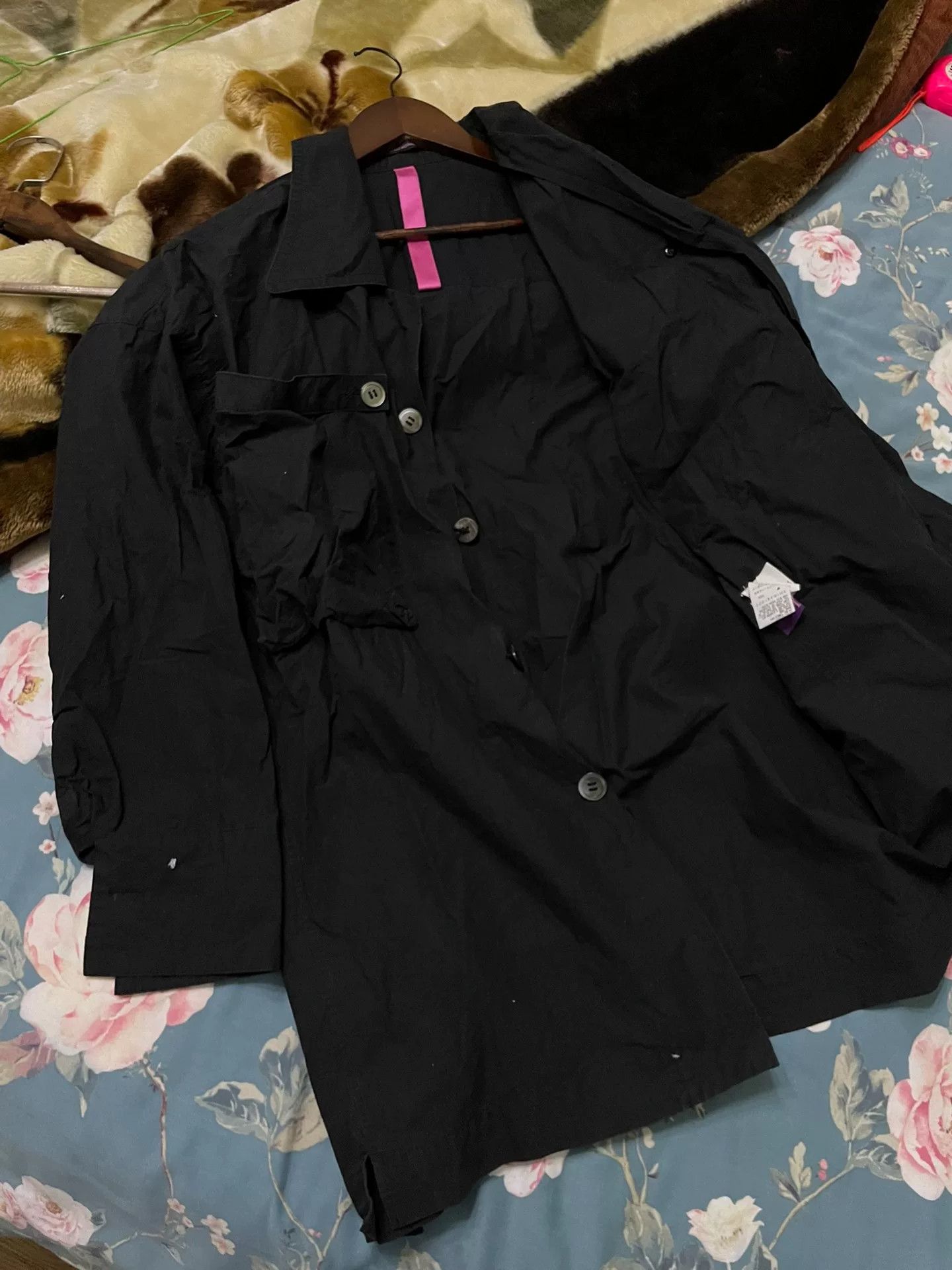 Y's Y's Black Shirt Jacket for Spring and Summer Size US M / EU 48-50 / 2 - 4 Thumbnail