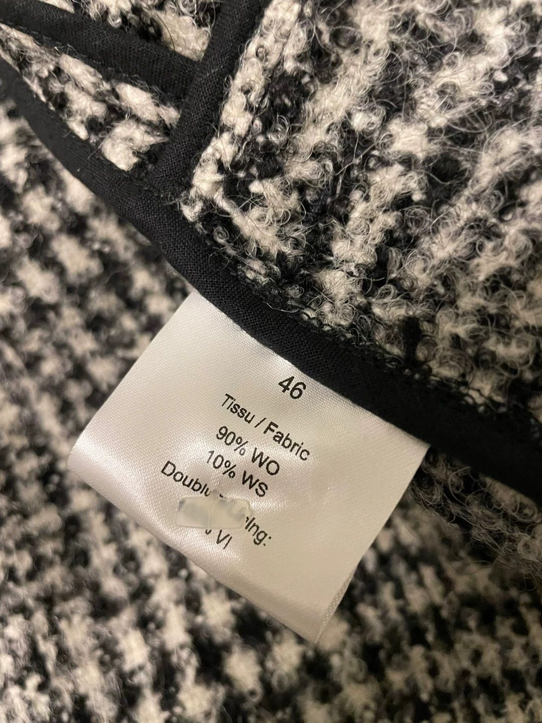Editions M.R Men's Wool Coat with Check Pattern Size US M / EU 48-50 / 2 - 7 Thumbnail