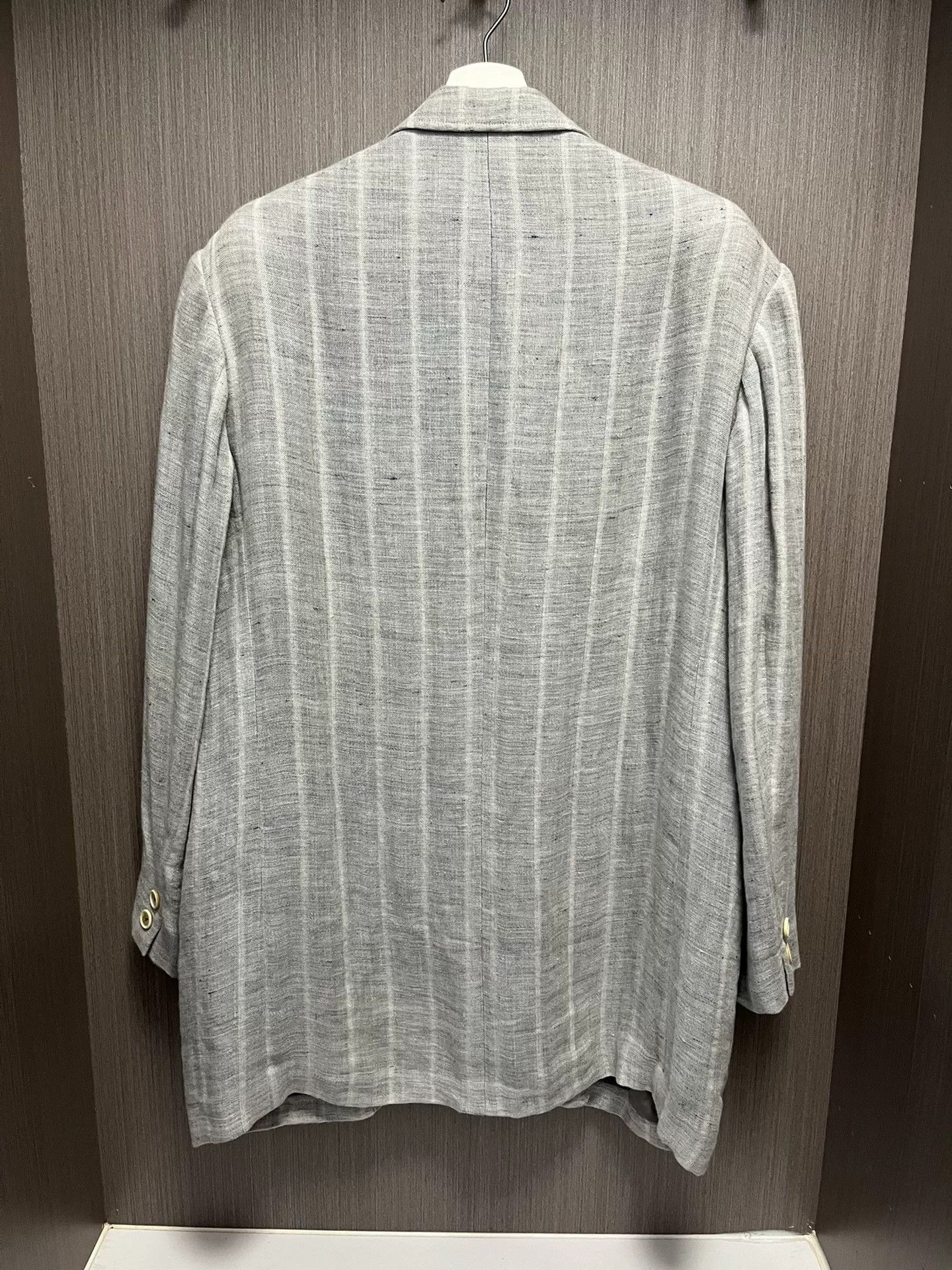 Yohji Yamamoto Yohji Yamamoto Striped Linen Blazer Size US M / EU 48-50 / 2 - 3 Thumbnail