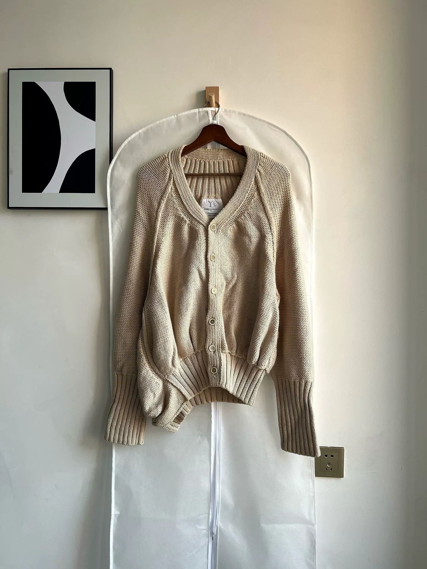 Yohji Yamamoto Yohji Yamamoto Asymmetric Wool Cardigan Size L / US 10 / IT 46 - 2 Thumbnail