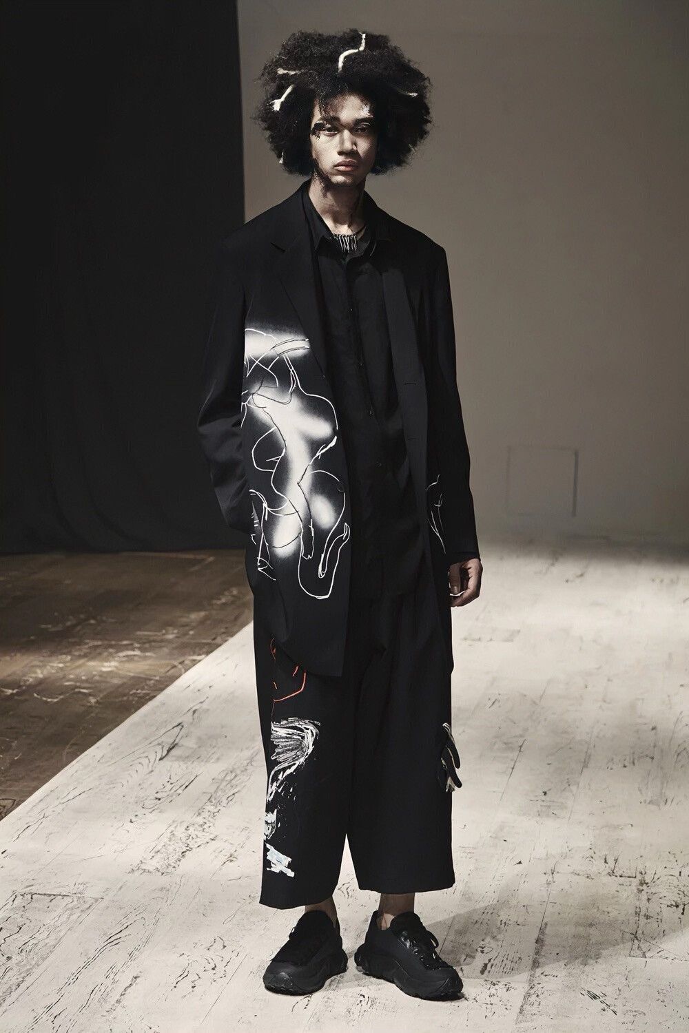Yohji Yamamoto Yohji Yamamoto Graphic Coat Size US M / EU 48-50 / 2 - 3 Thumbnail