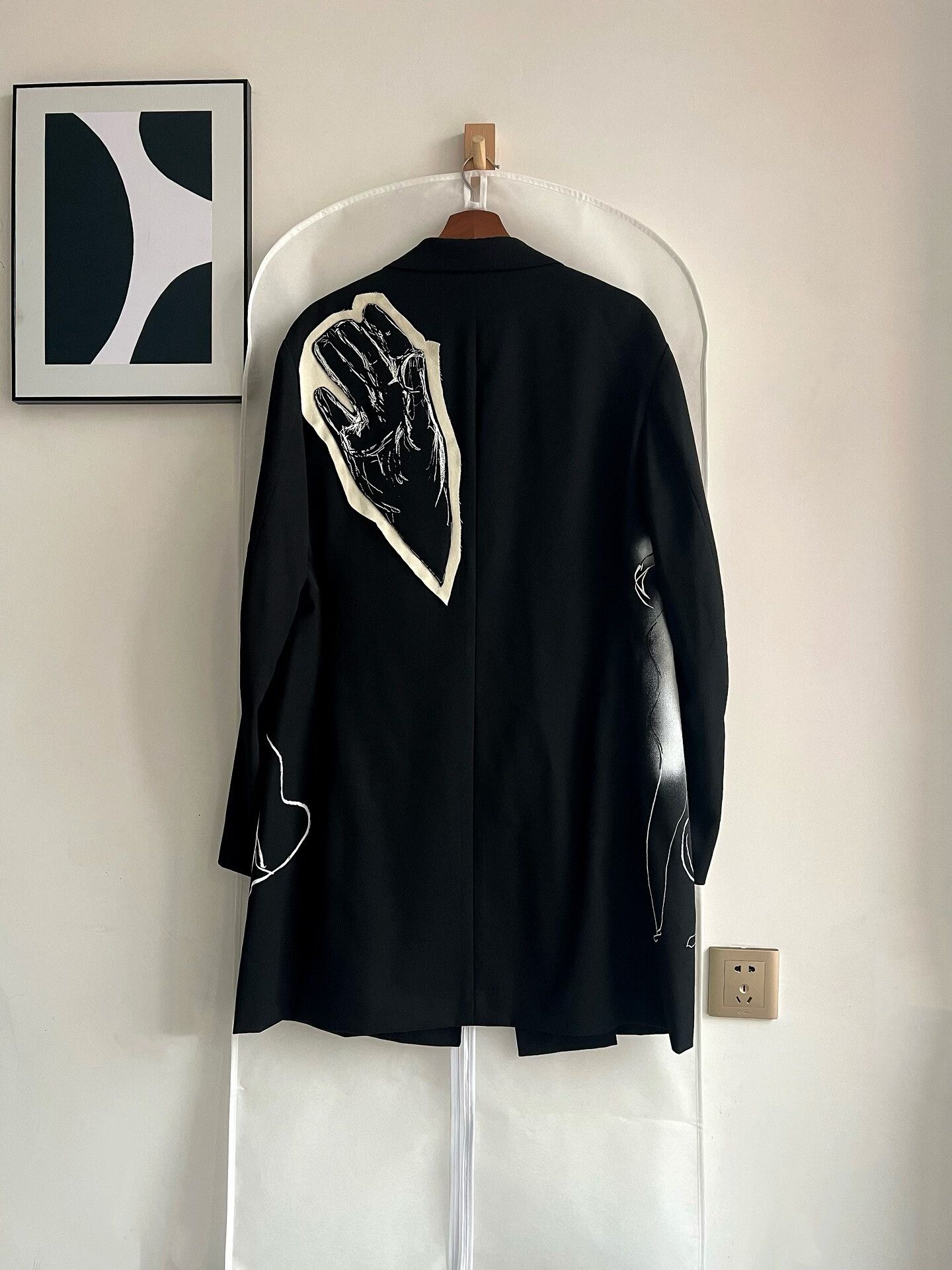 Yohji Yamamoto Yohji Yamamoto Graphic Coat Size US M / EU 48-50 / 2 - 7 Thumbnail