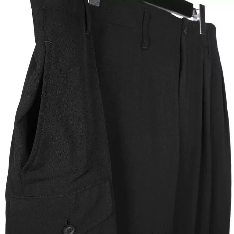 Yohji Yamamoto Yohji Yamamoto Military Wide-Leg Pants Size US 26 / EU 42 - 8 Thumbnail