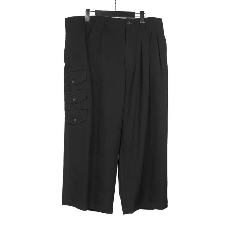 Yohji Yamamoto Yohji Yamamoto Military Wide-Leg Pants Size US 26 / EU 42 - 2 Thumbnail