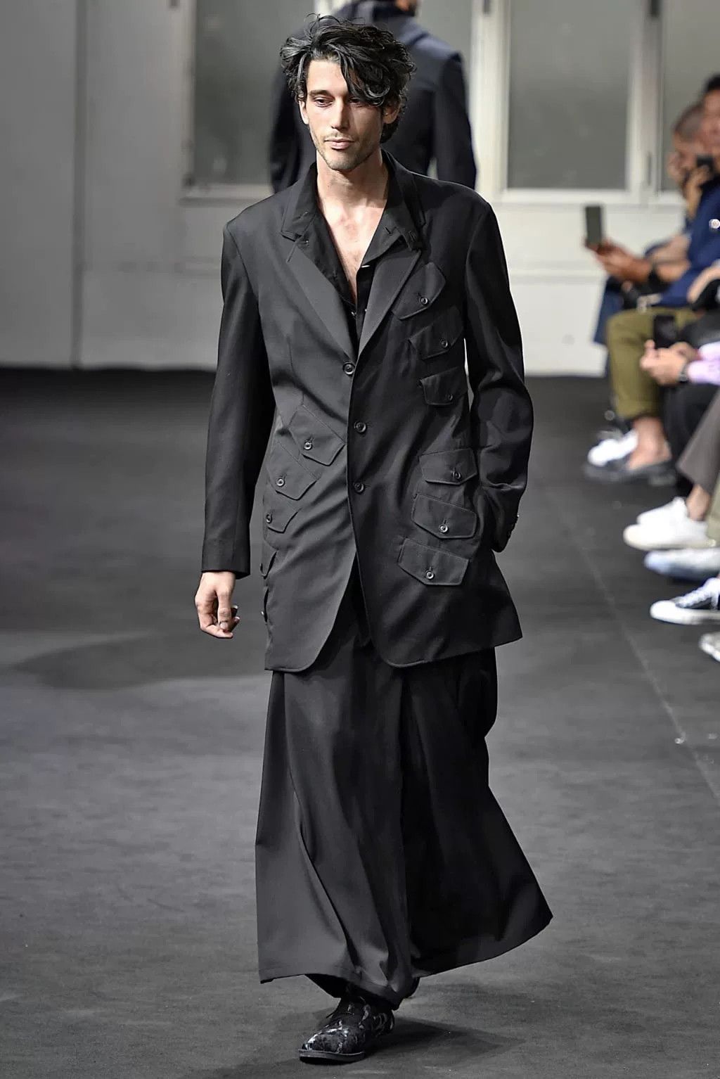 Yohji Yamamoto Yohji Yamamoto Military Wide-Leg Pants Size US 26 / EU 42 - 9 Thumbnail