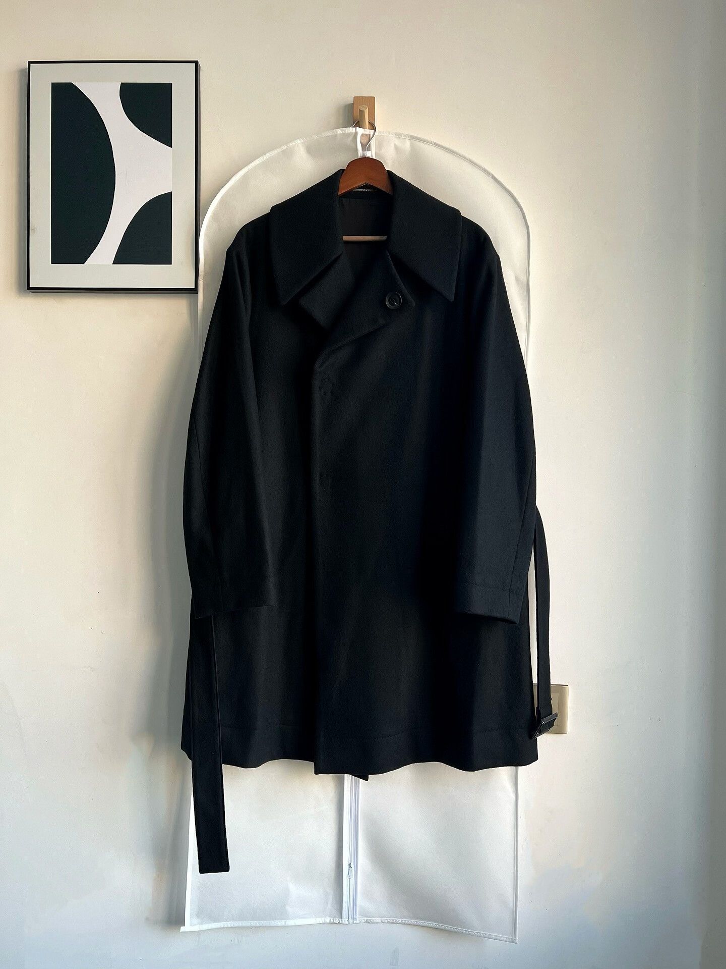 Yohji Yamamoto Yohji Yamamoto Oversized Black Coat Size US S / EU 44-46 / 1 - 3 Thumbnail