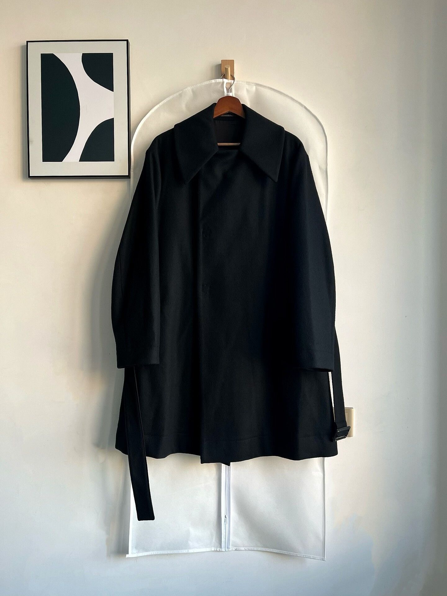 Yohji Yamamoto Yohji Yamamoto Oversized Black Coat Size US S / EU 44-46 / 1 - 5 Thumbnail