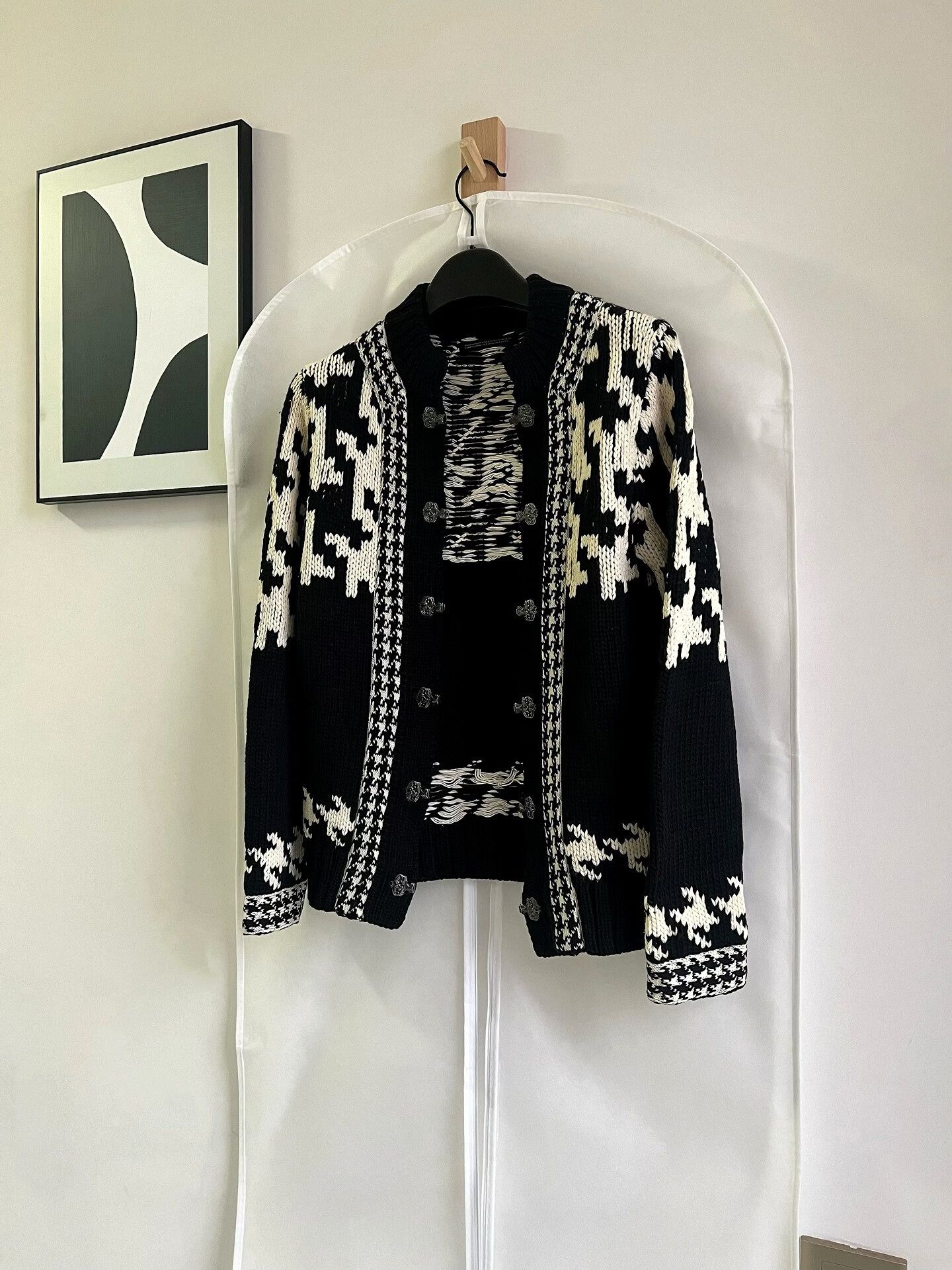 Yohji Yamamoto Yohji Yamamoto Wool Knit Cardigan Size L / US 10 / IT 46 - 5 Thumbnail
