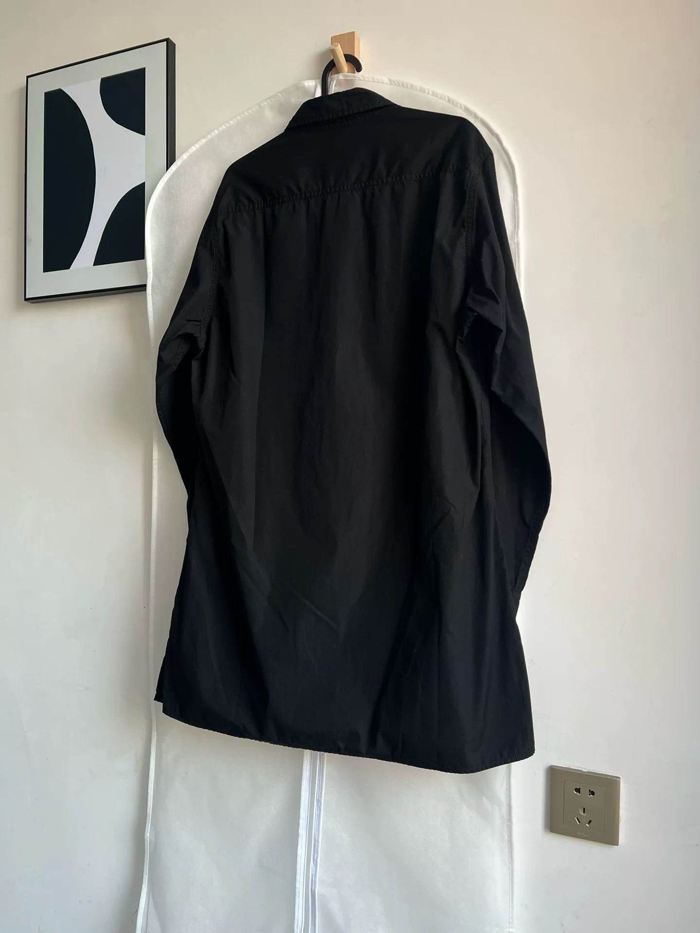 Yohji Yamamoto Yohji Yamamoto Black Button-Up Shirt Size US L / EU 52-54 / 3 - 6 Thumbnail