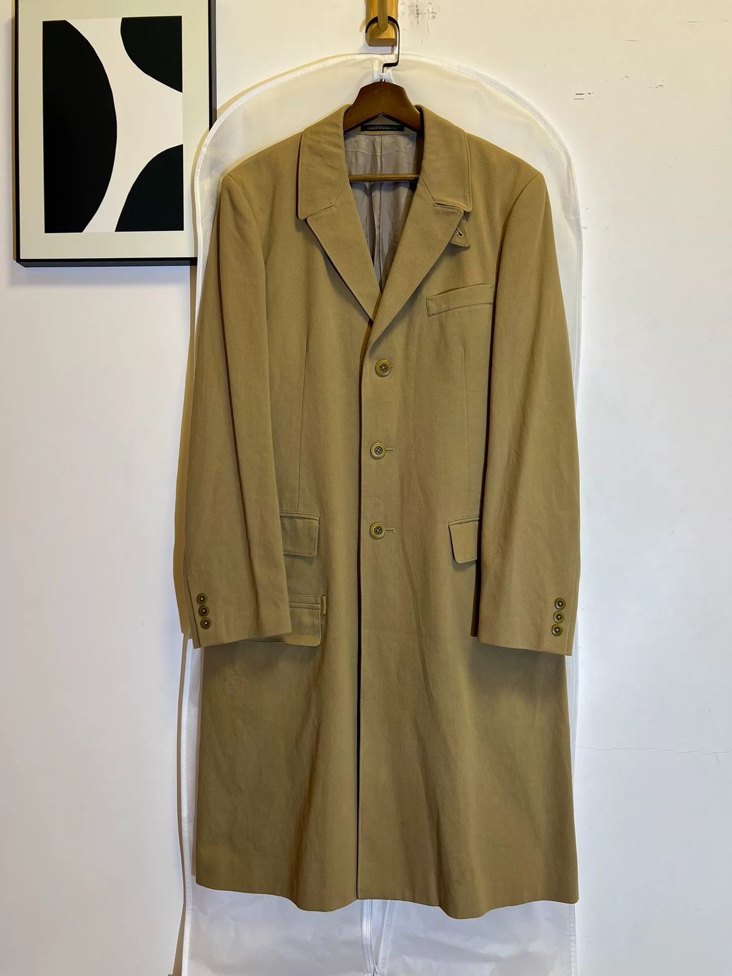 Yohji Yamamoto Yohji Yamamoto Stylish Long Coat Size US L / EU 52-54 / 3 - 3 Thumbnail