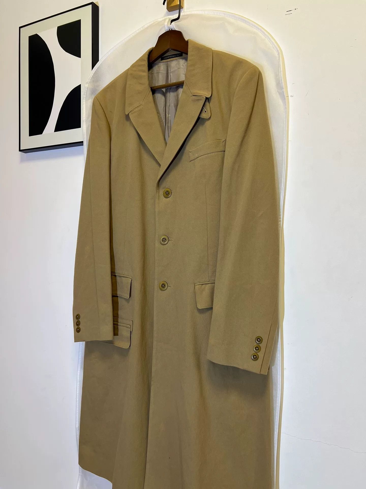 Yohji Yamamoto Yohji Yamamoto Stylish Long Coat Size US L / EU 52-54 / 3 - 4 Thumbnail