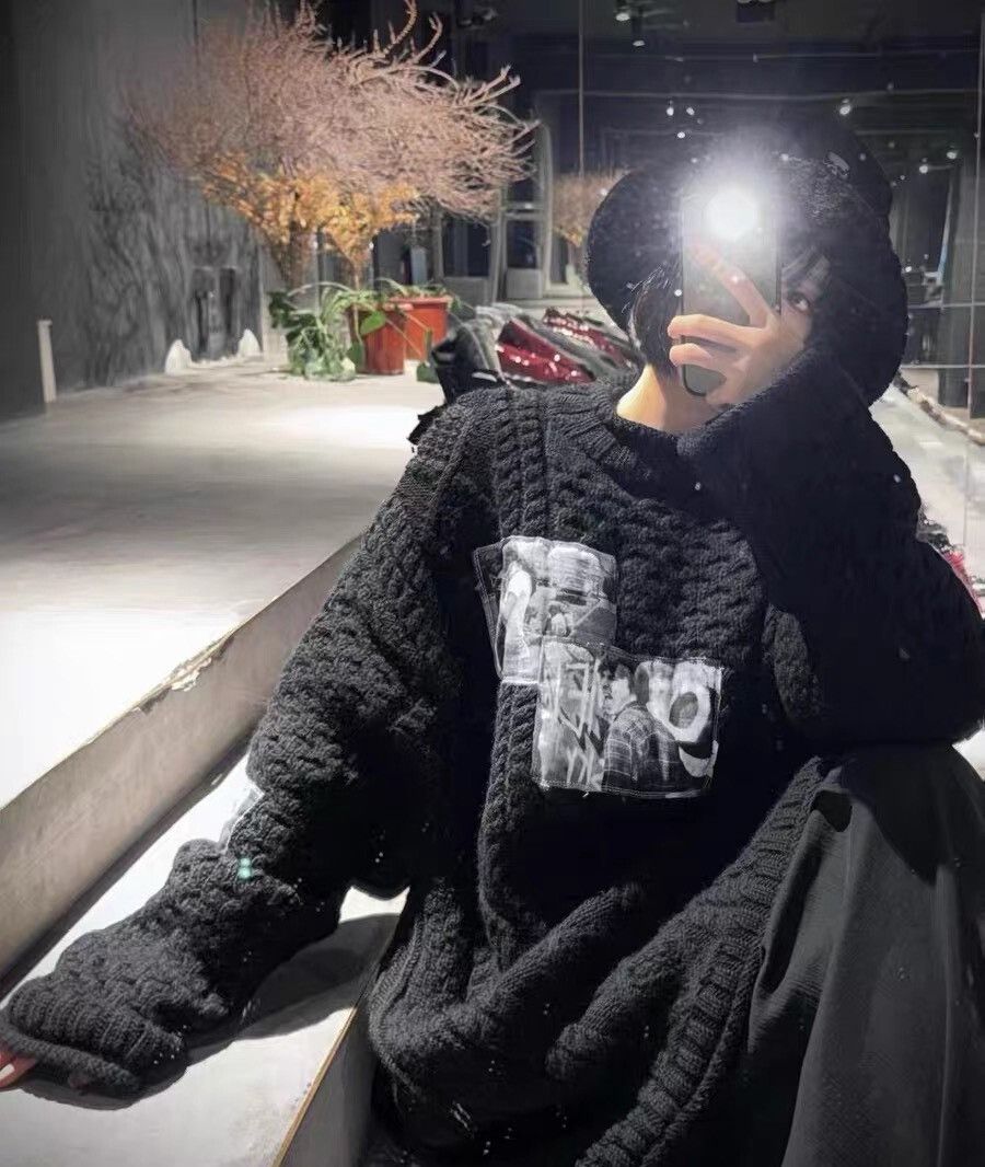 Takahiromiyashita The Soloist. The Soloist Gray Oversized Sweater Size US S / EU 44-46 / 1 - 8 Thumbnail