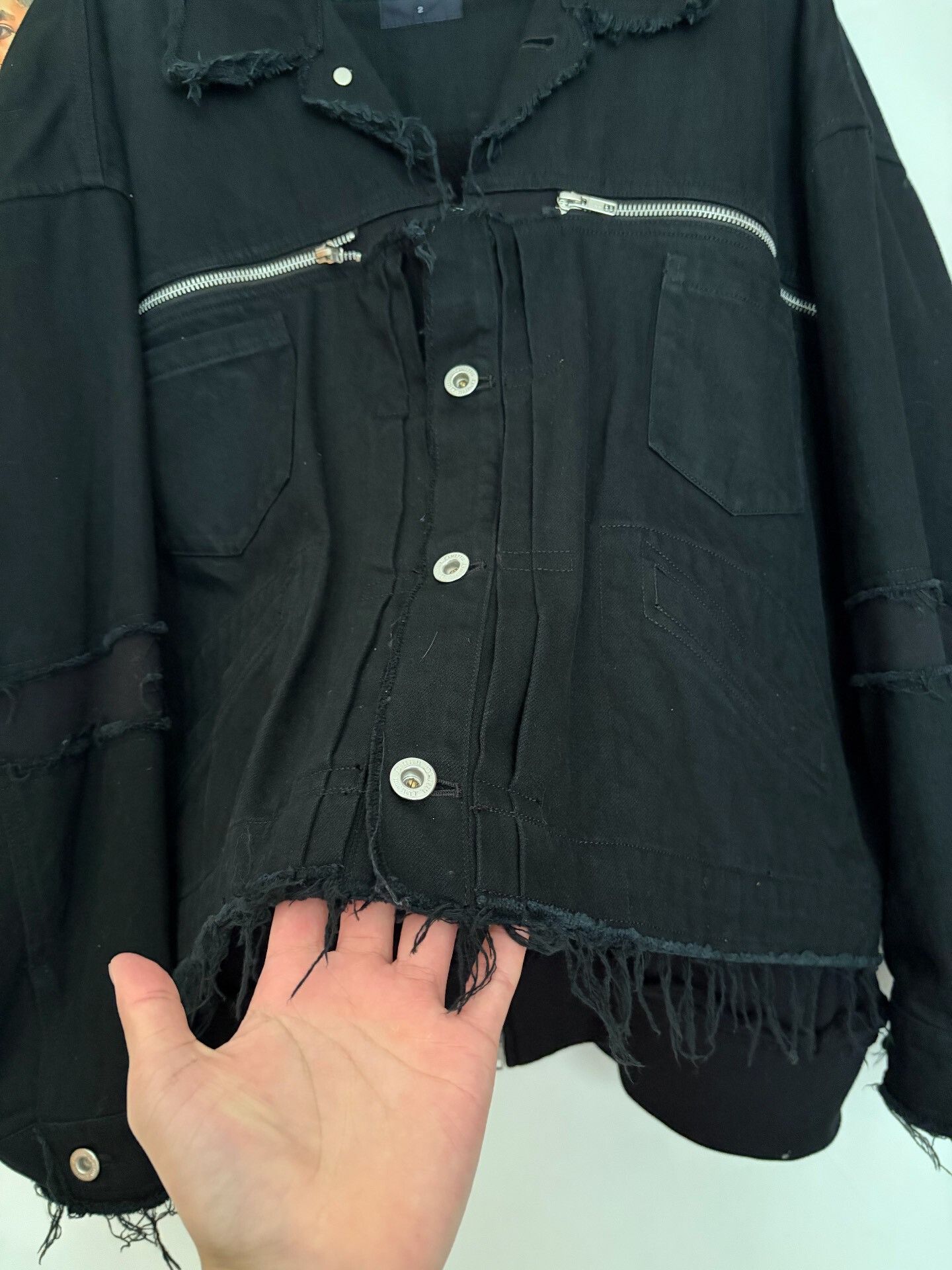 Yohji Yamamoto Yohji Yamamoto By LiMi Patchwork Jacket Size M / US 6-8 / IT 42-44 - 4 Thumbnail