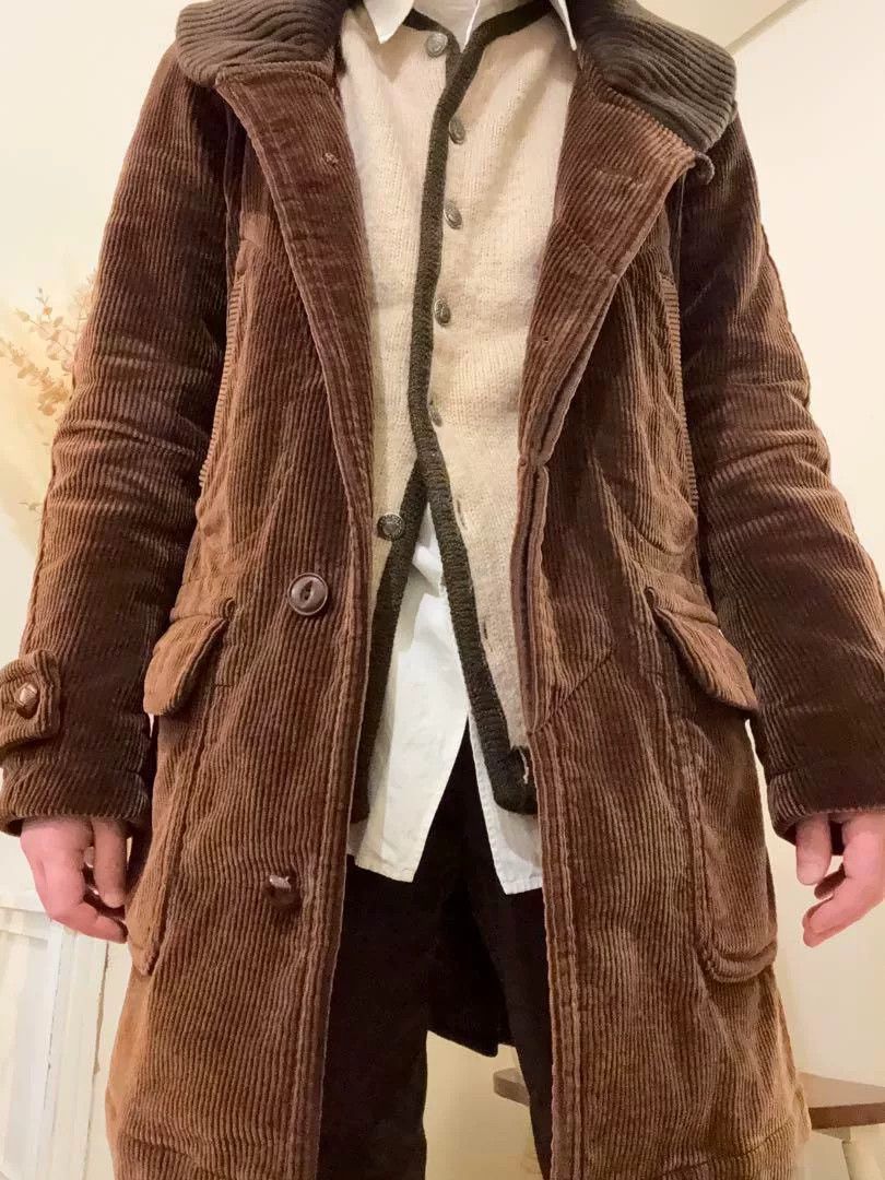 Comme des Garcons Corduroy Long Jacket in Orange Size US M / EU 48-50 / 2 - 6 Thumbnail