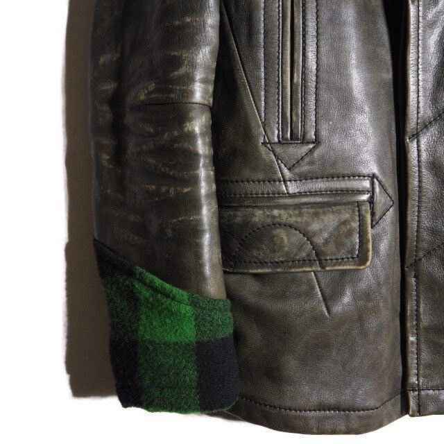 Number (N)ine Number (N)ine Leather Wool Jacket Size US M / EU 48-50 / 2 - 6 Thumbnail