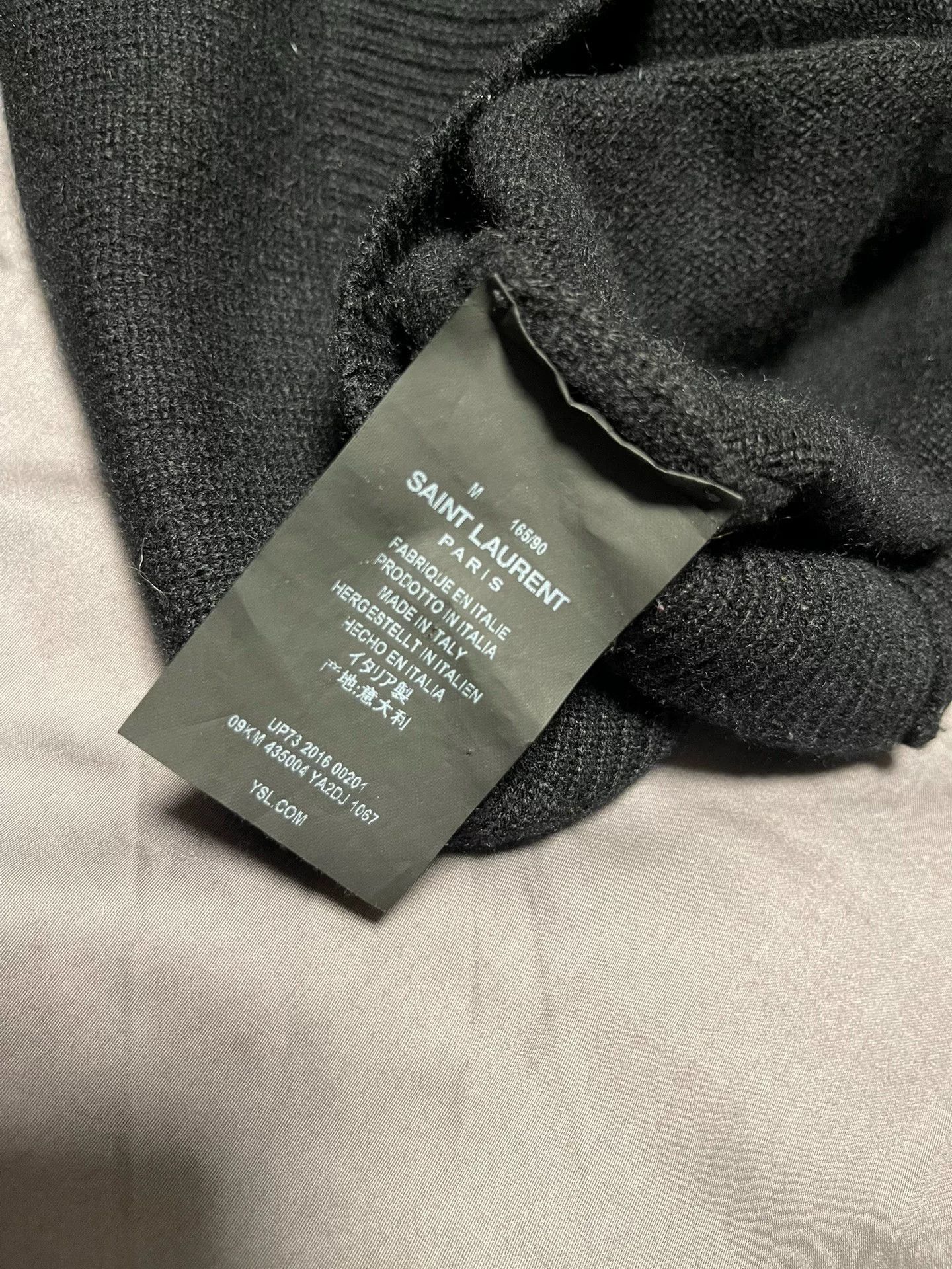 Saint Laurent Paris Saint Laurent Black Cashmere Sweater Size US M / EU 48-50 / 2 - 3 Thumbnail