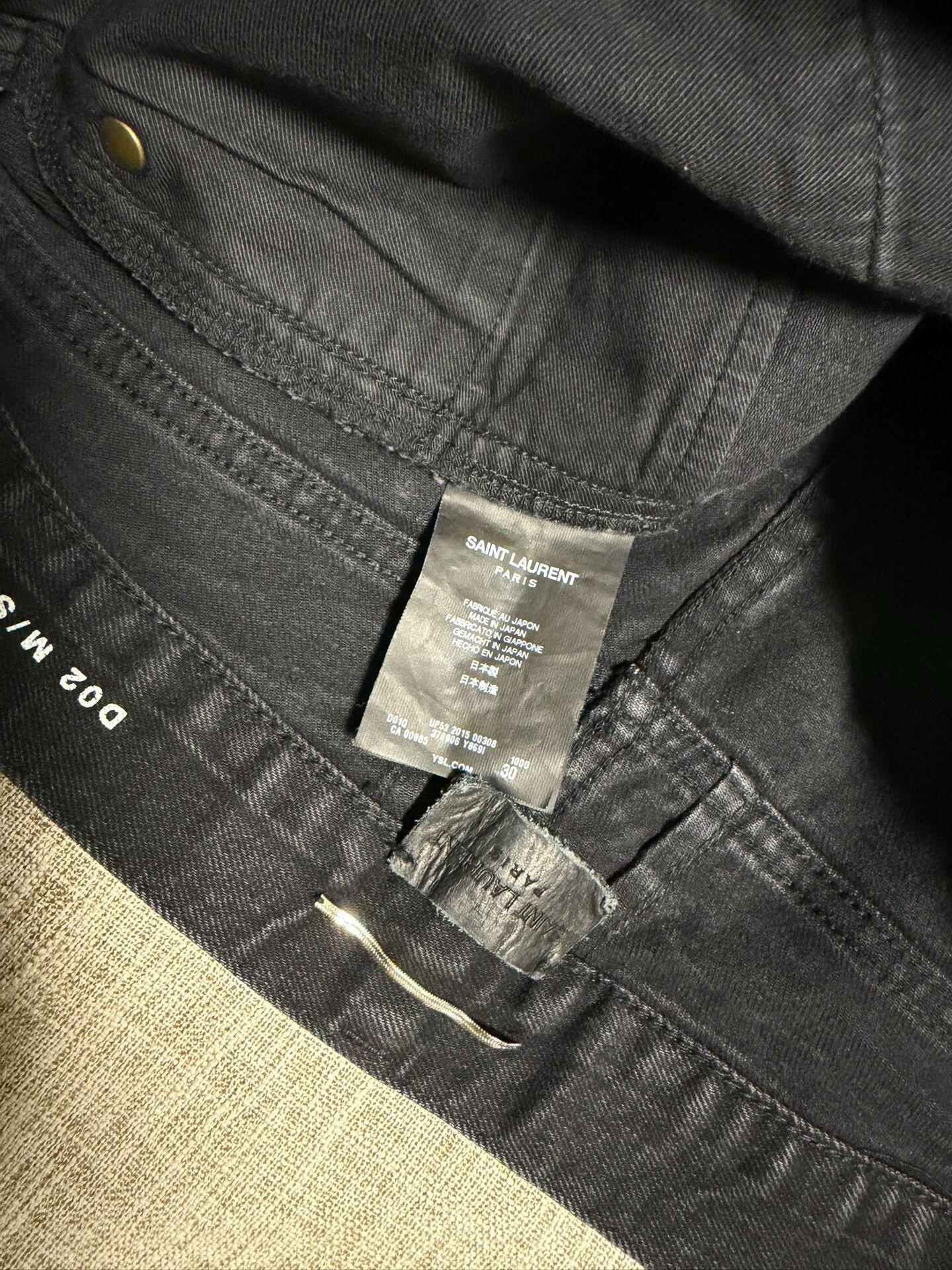 Saint Laurent Paris Saint Laurent Black Denim D02 Pants Size US 30 / EU 46 - 3 Thumbnail