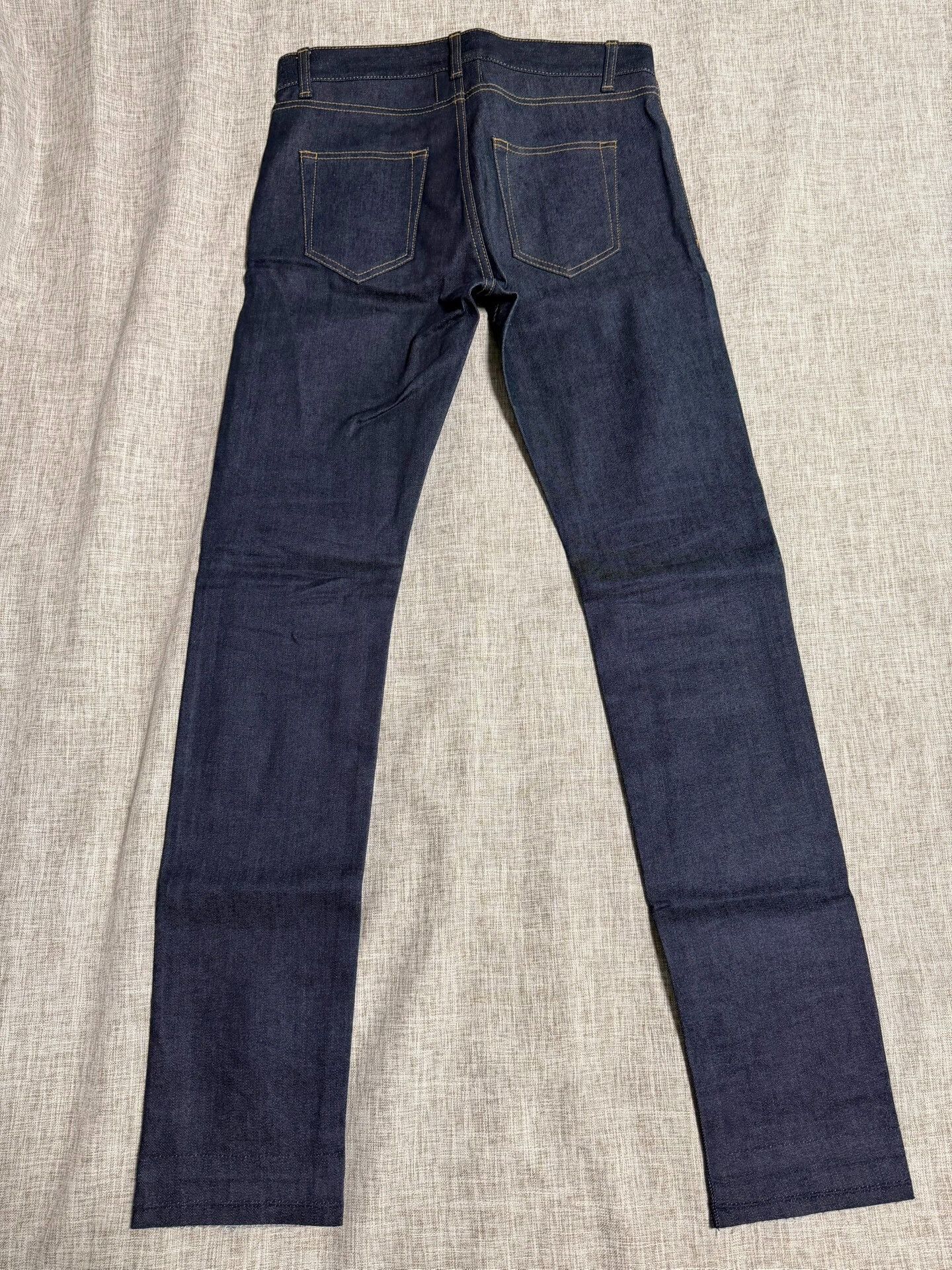 Saint Laurent Paris Saint Laurent Blue Raw Hem Denim Pants Size US 29 - 2 Thumbnail