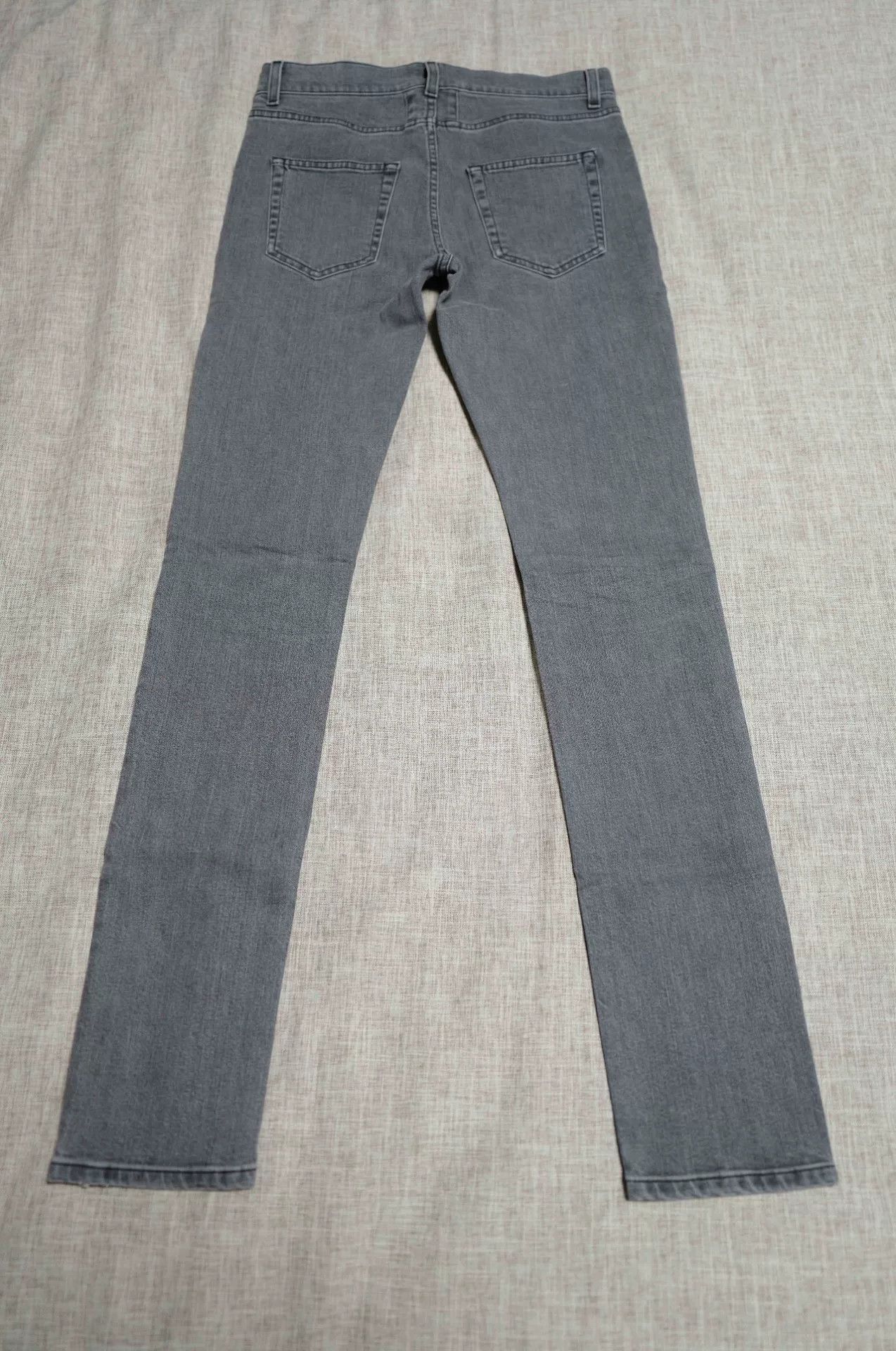 Saint Laurent Paris Saint Laurent Gray Wash Denim Pants Size US 30 / EU 46 - 2 Thumbnail