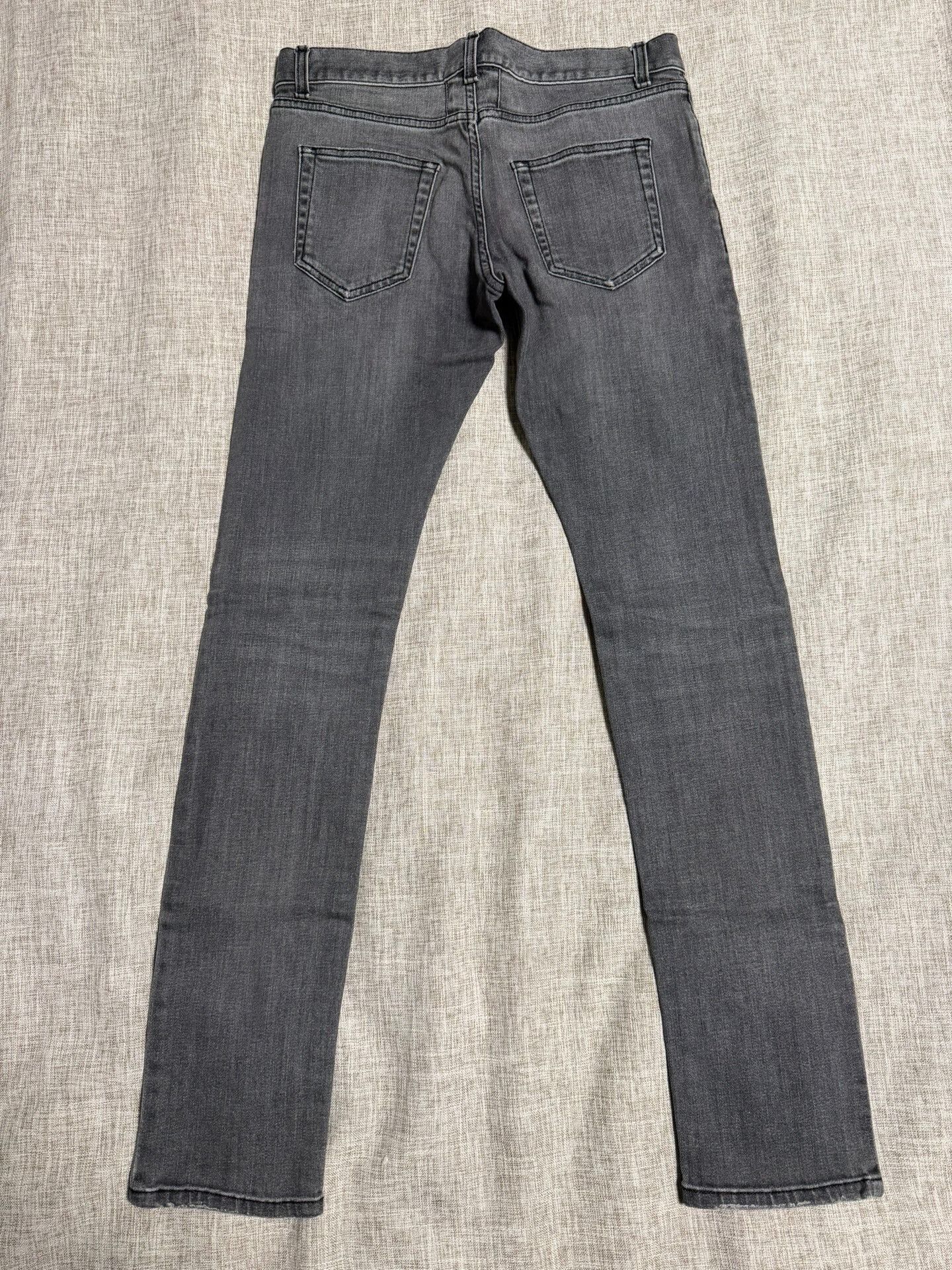 Saint Laurent Paris Saint Laurent Gray Vintage Denim Pants Size US 30 / EU 46 - 2 Thumbnail
