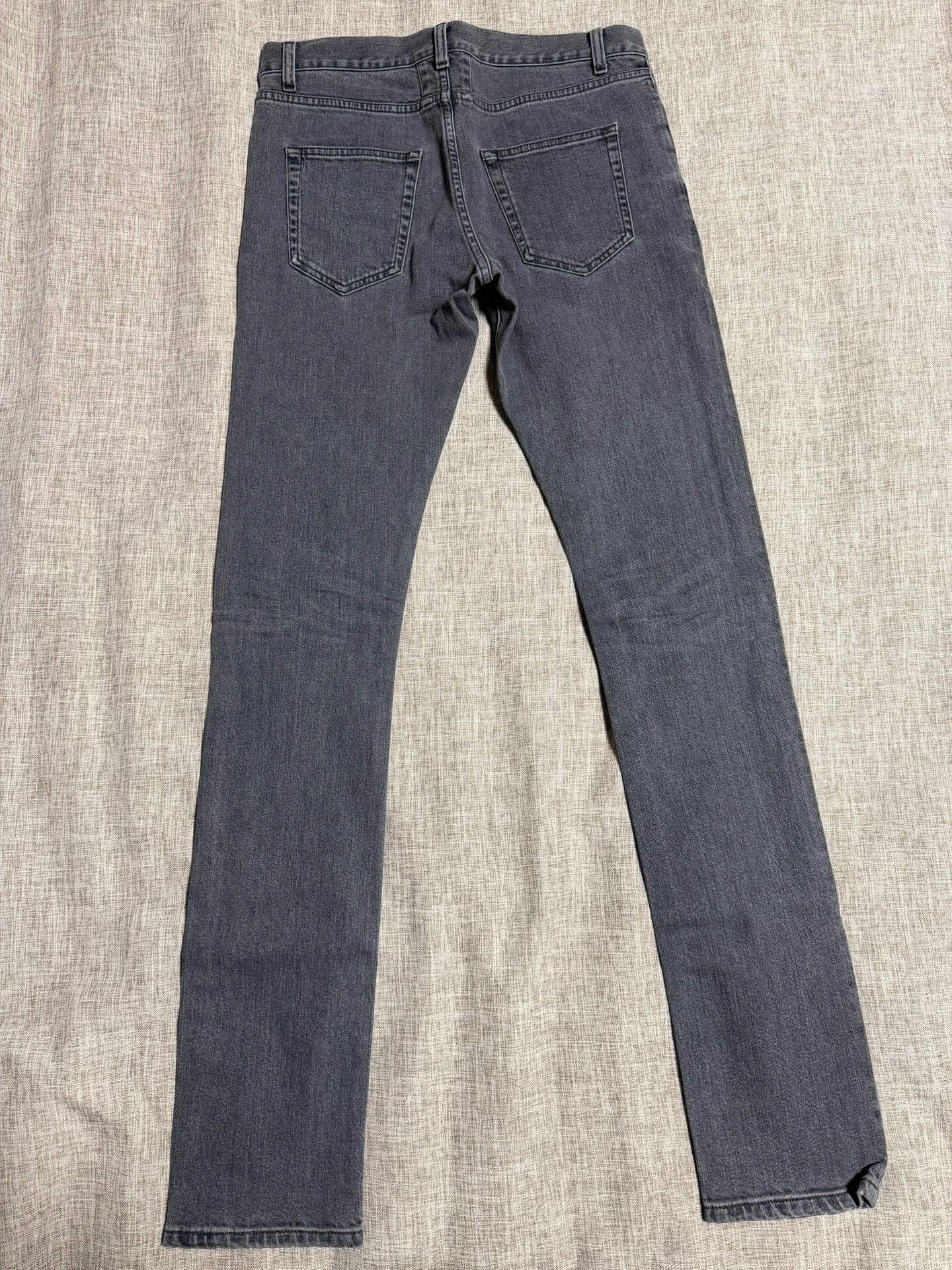Saint Laurent Paris Saint Laurent Gray Vintage Denim Jeans Size US 30 / EU 46 - 2 Thumbnail