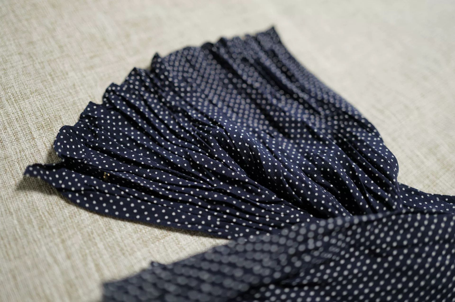Saint Laurent Paris Saint Laurent Polka Dot Silk Scarf Size ONE SIZE - 2 Thumbnail