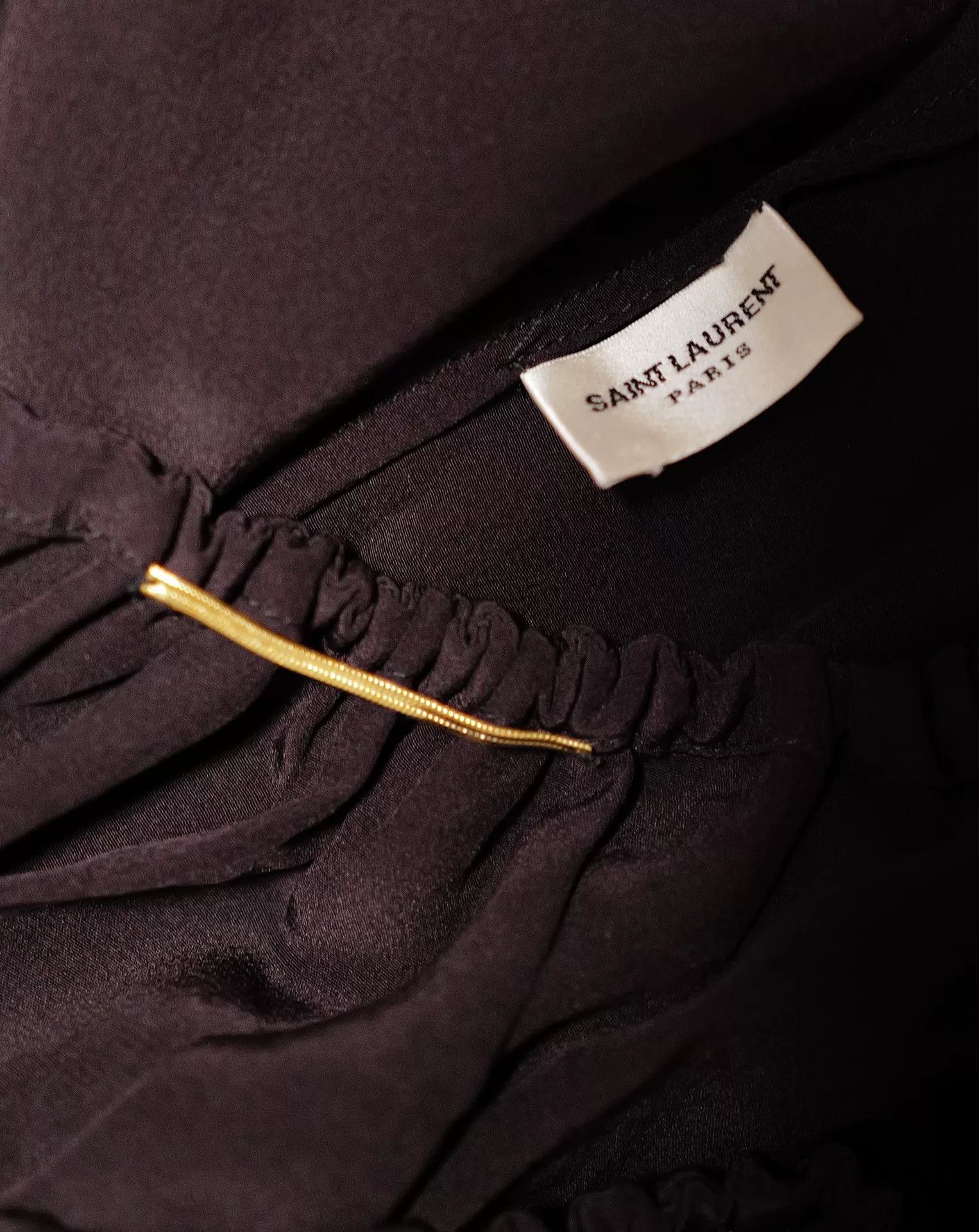 Saint Laurent Paris Saint Laurent Bohemian Silk Blouse with Fringes Size XS / US 0-2 / IT 36-38 - 4 Thumbnail