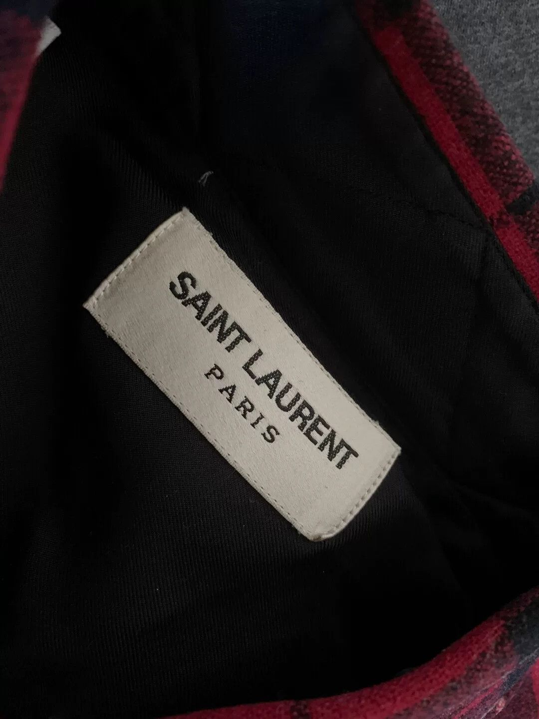 Saint Laurent Paris Saint Laurent Oversized Wool Check Shirt Size US S / EU 44-46 / 1 - 3 Thumbnail