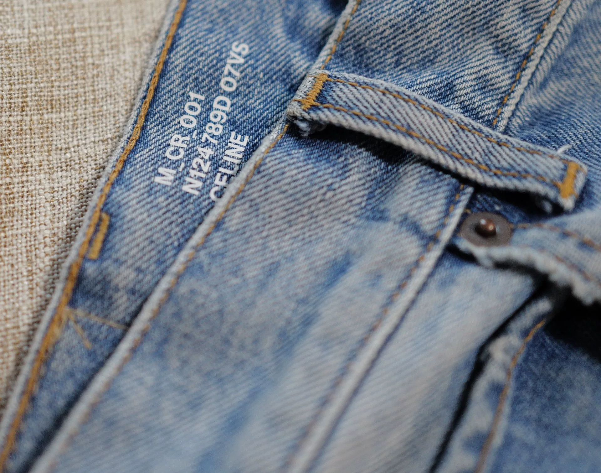 Celine Celine CR001 Blue Washed Denim Jeans Size US 29 - 4 Thumbnail
